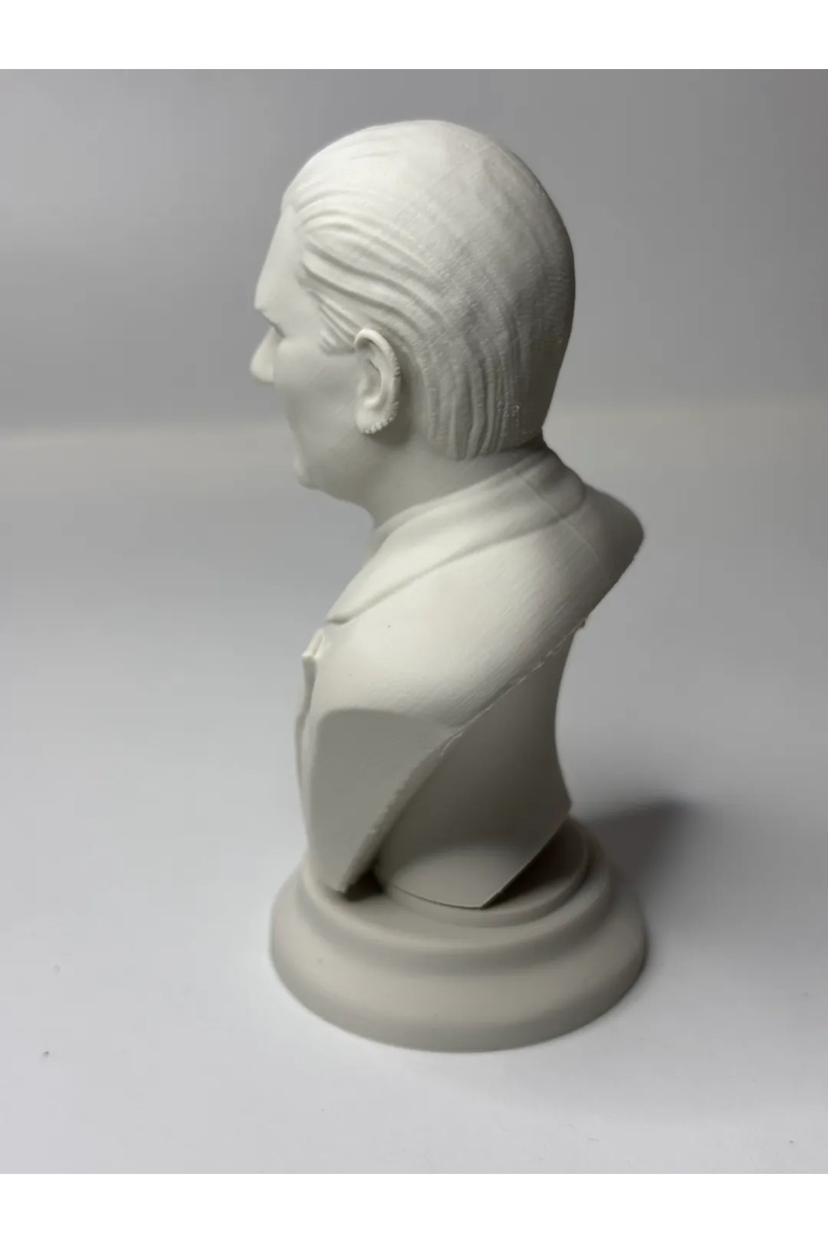 Atatürk-Büste 15 cm – 3D-gedruckte Skulptur-Figur (Name kann geschrieben werden)