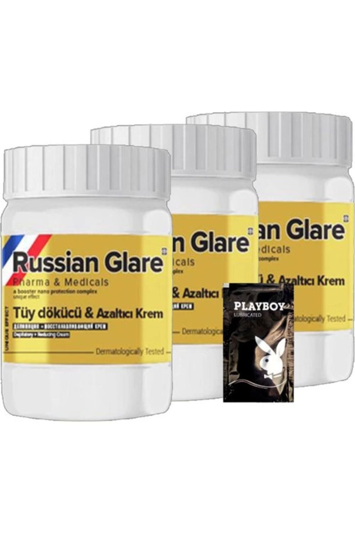 hayalimsah Rusian Glare Tüy Kremi22-2:0344 Nano 3 Adet X 50 Ml Rus Merhemi + Yanında Jel - 000031KI