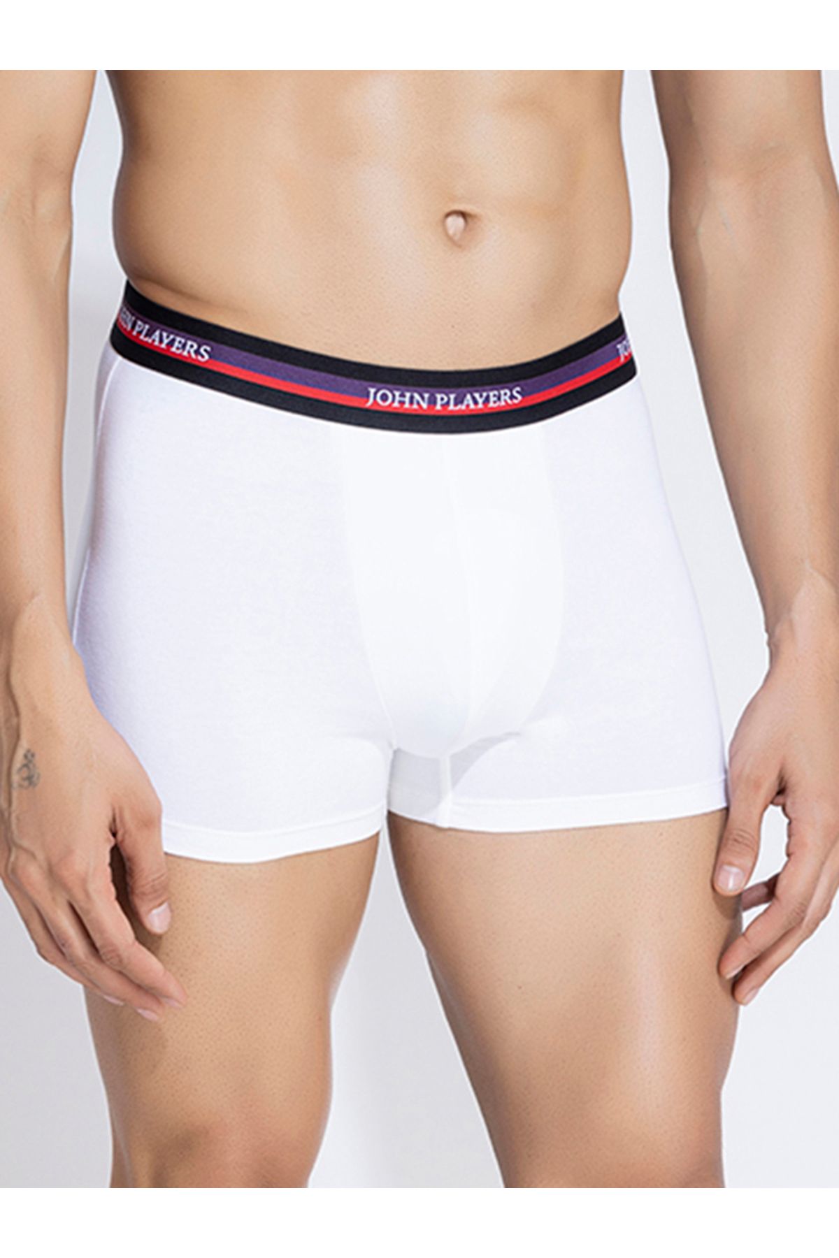 John Player By Styli-Pack of 2 - Solid Trunks with Elastic Waistband 3