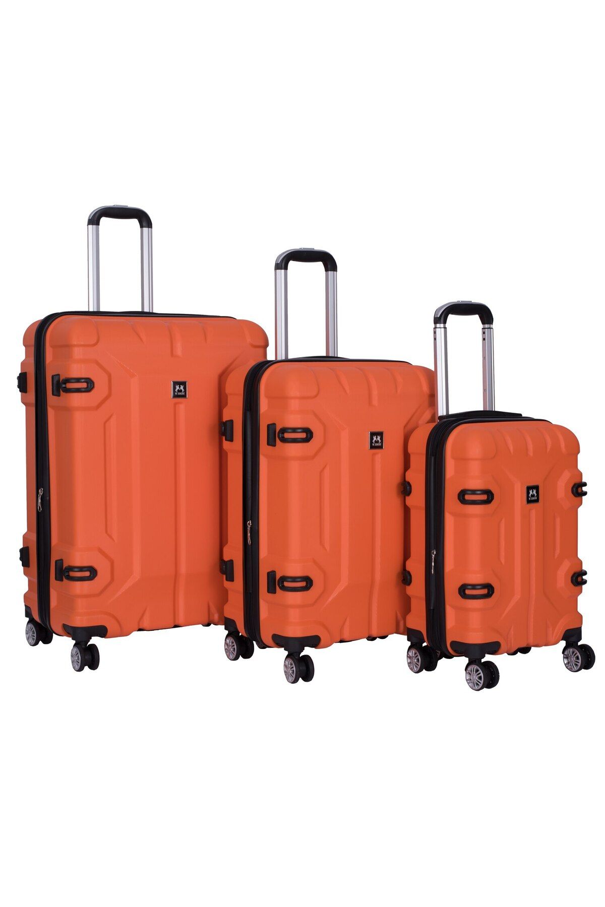 OEM-Set 3 trolleys, Size S+M+L, Extendable, 4 double wheels 360° rotation, Resistant ABS, Shock-resista 4