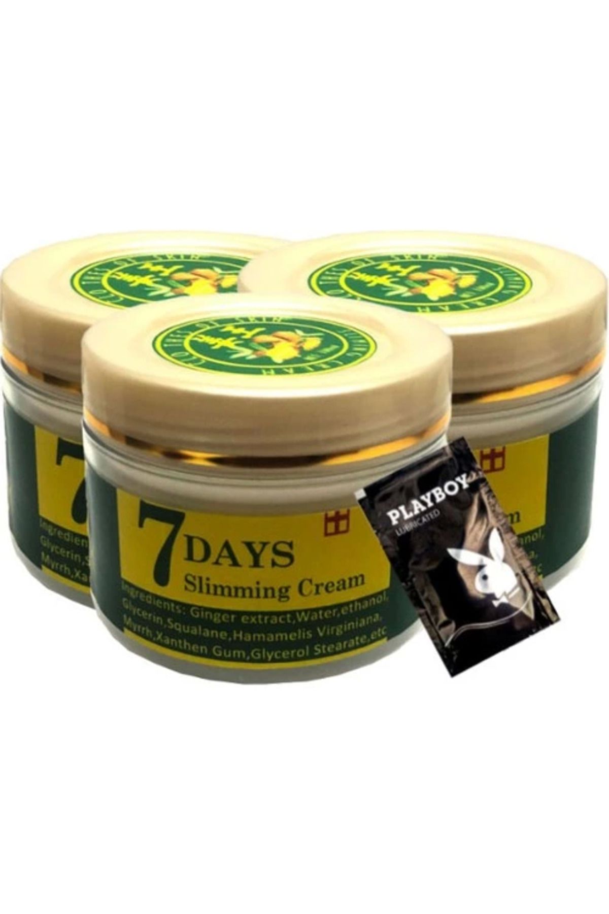 KAKTÜS JACK 7 Days Ginger 3lü Adet Miracle Slimming Cream Kremi LFHX0399 100 ml + 1 Adet Jel H.ediye