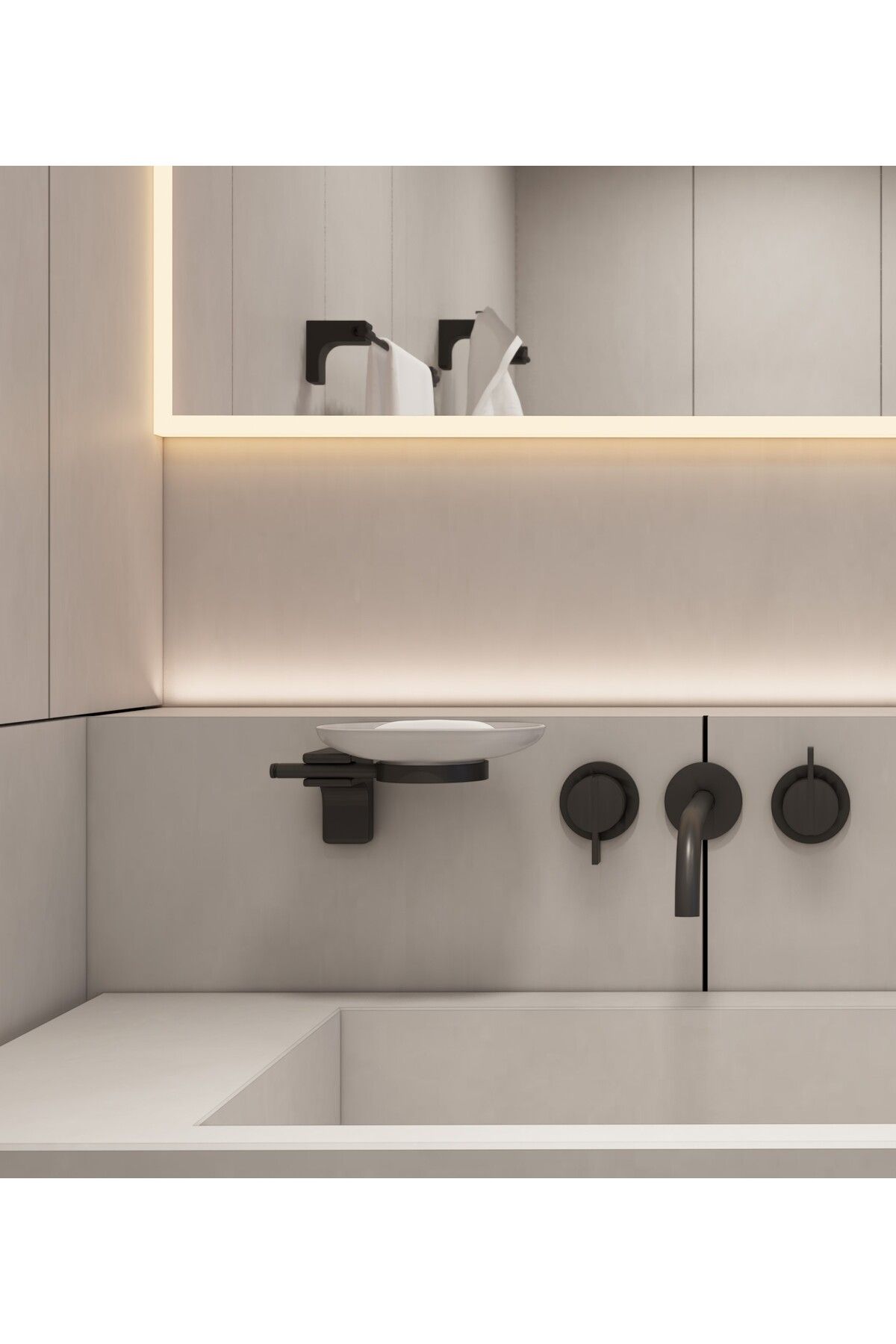 VESSA BANYO PRİME SİYAH SABUNLUK
