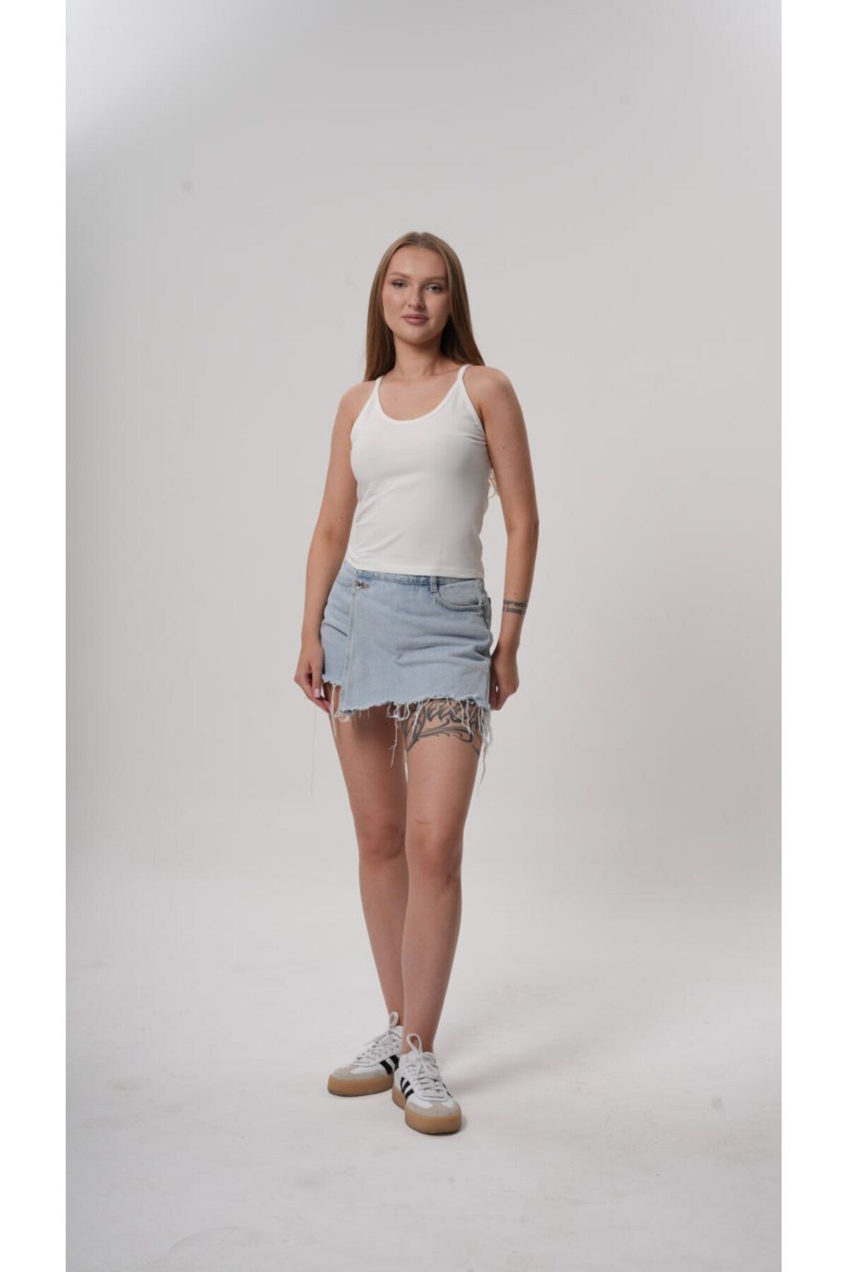 femmes fraiches Femmes Basic Askılı Fitted Bluz