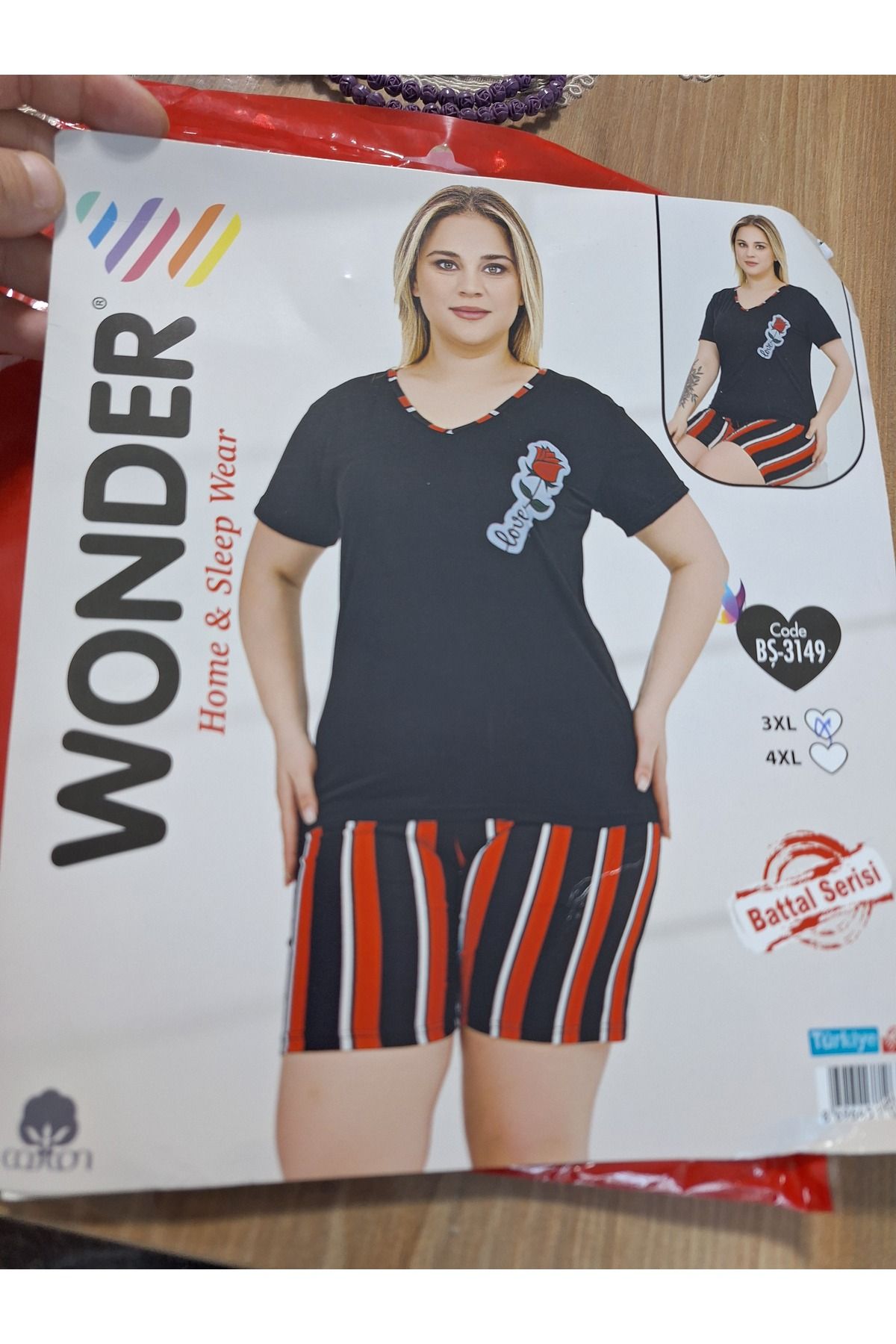moonlightavm Şortlu ekonomik pijama takımı