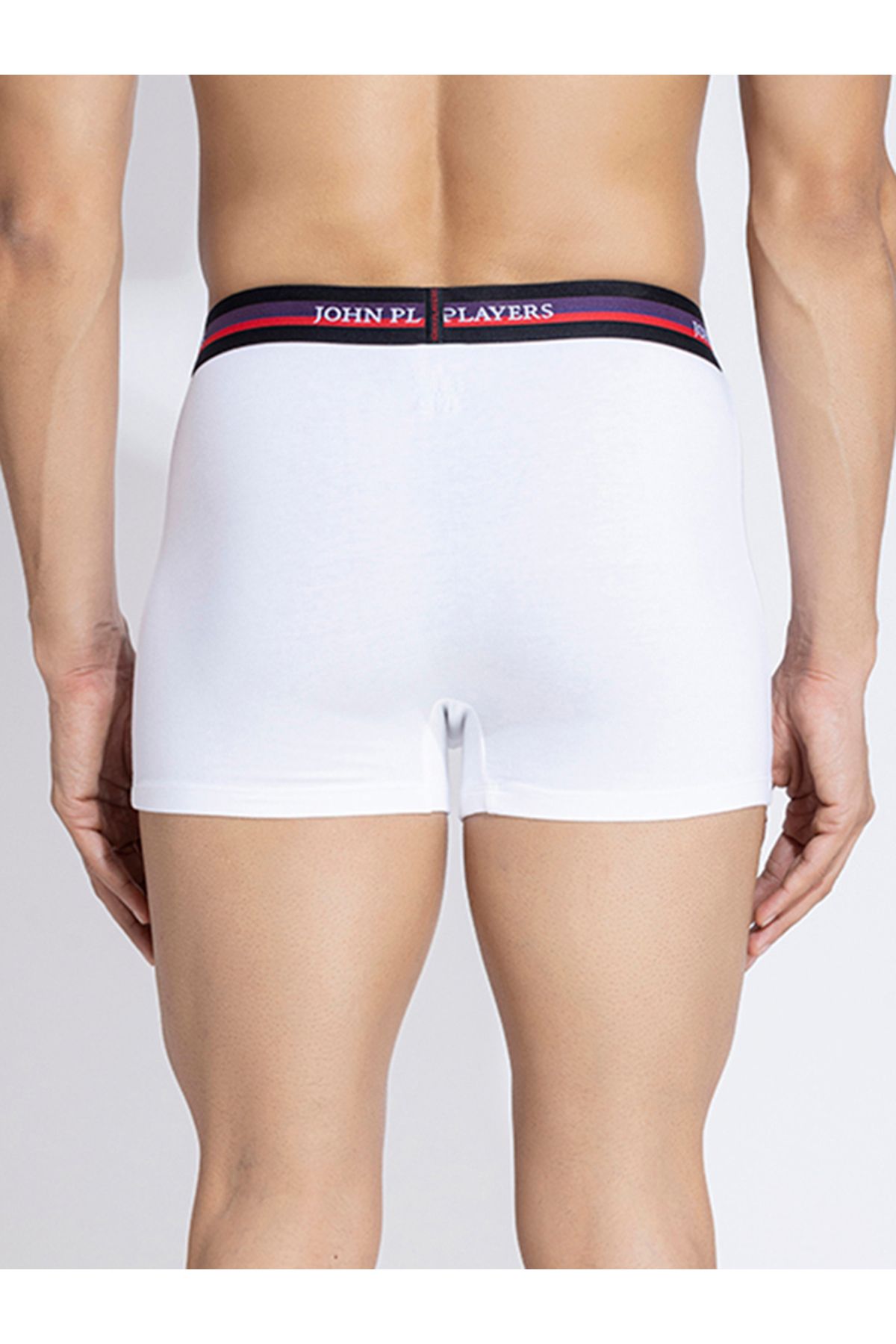 John Player By Styli-Pack of 2 - Solid Trunks with Elastic Waistband 5