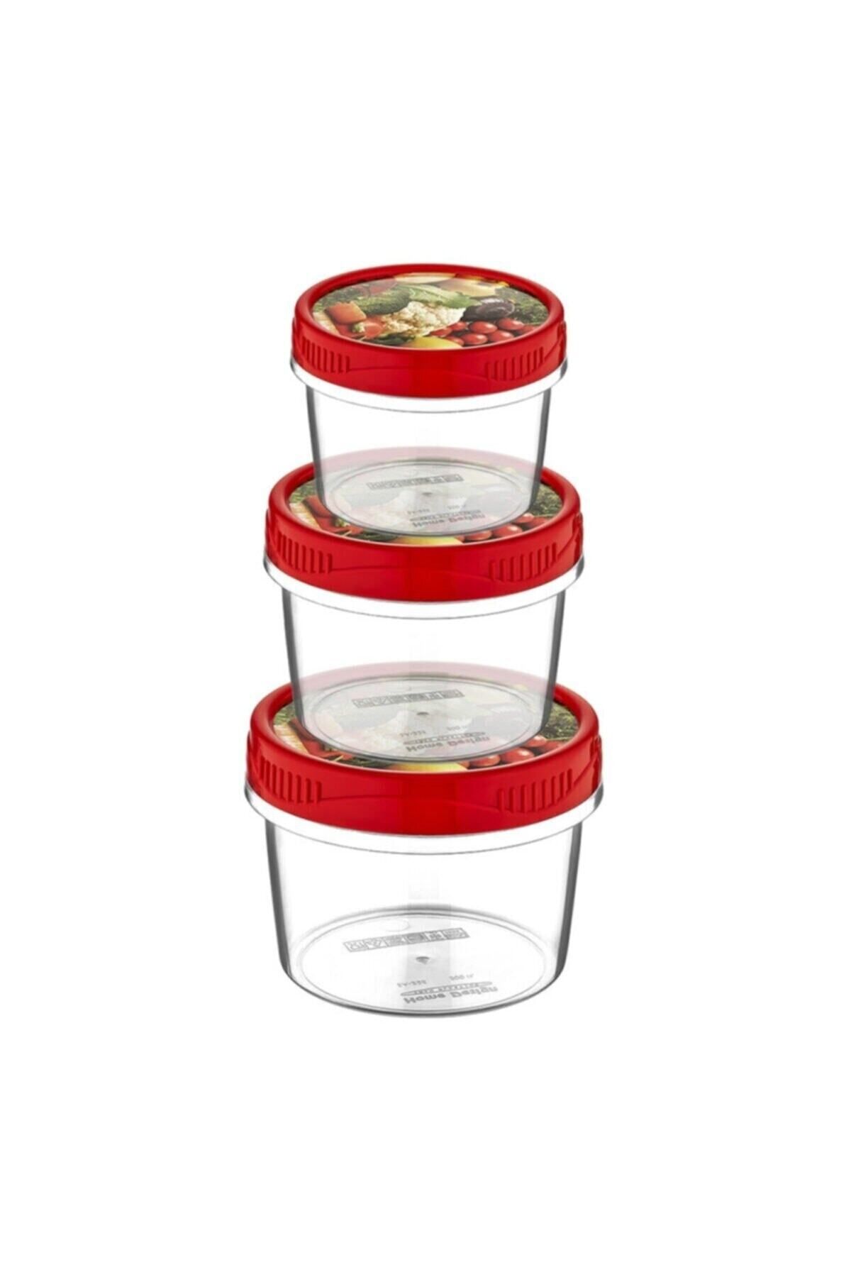 teknotrust 3lü Renkli Saklama Kabı Seti, 13x9,5cm, Pratik ve Şık Organize Çözümü