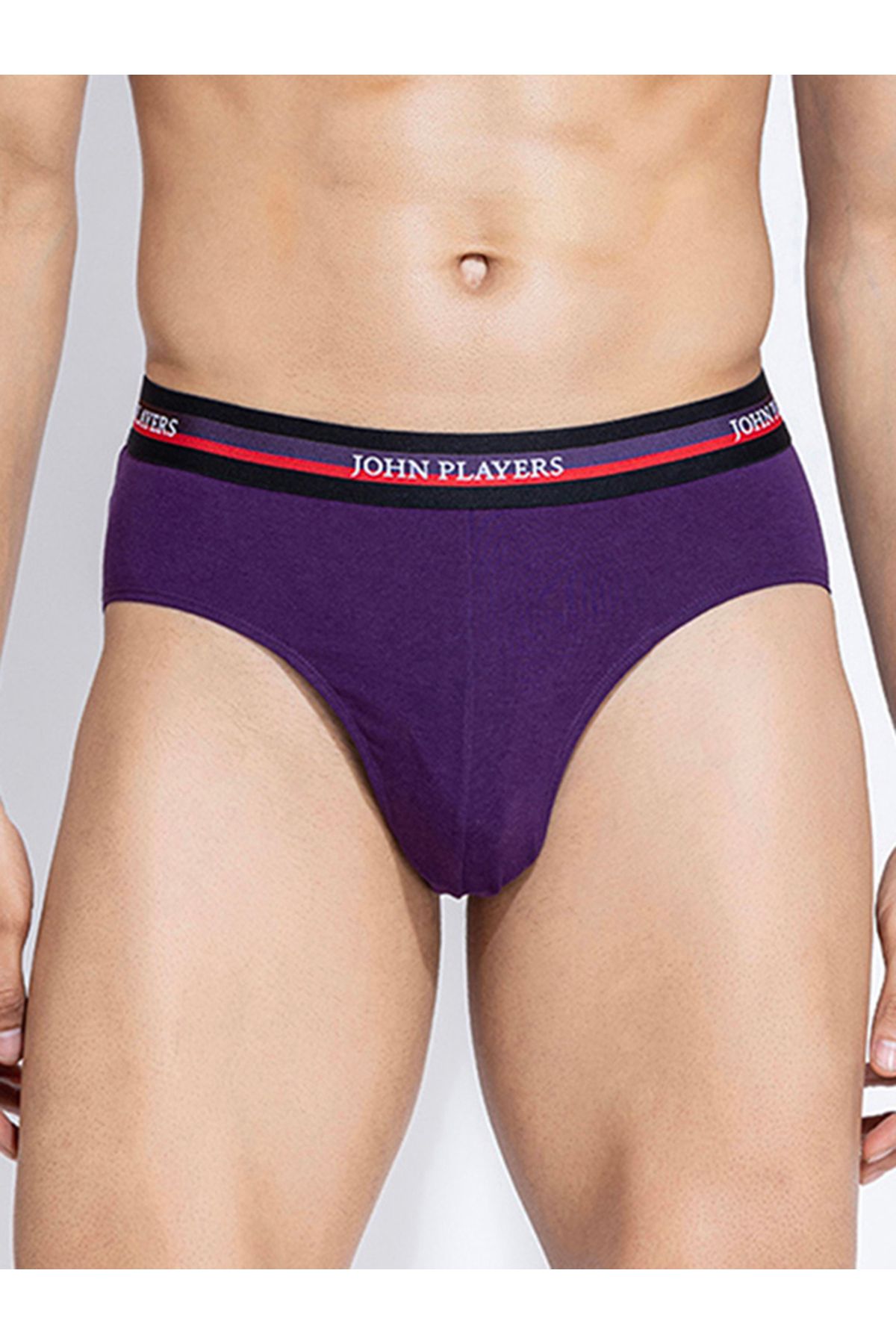 John Player By Styli-Pack of 2 - Solid Briefs with Elastic Waistband 2