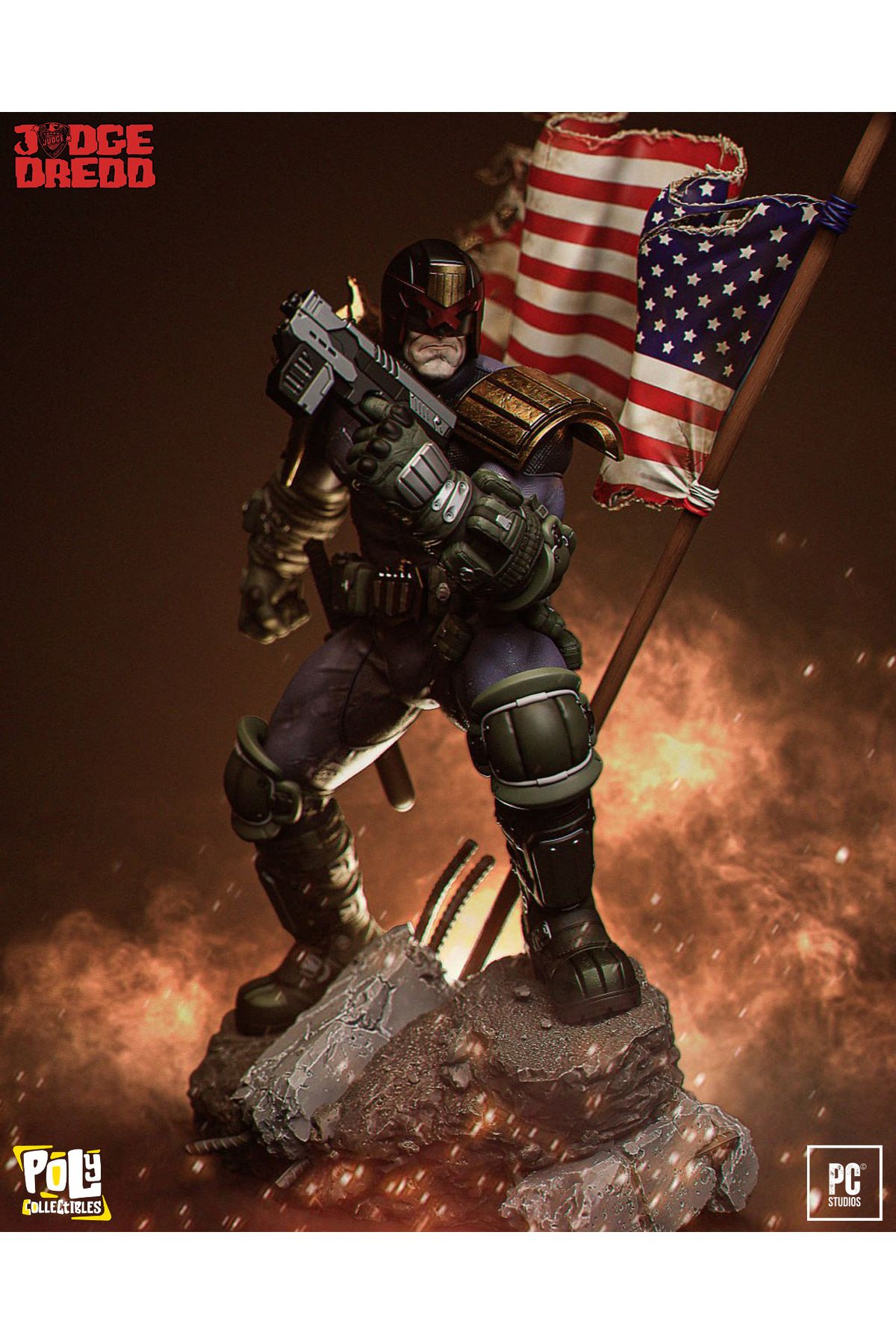 Poly Collectibles Judge Dredd – Premium Collectibles Figure | 30 cm