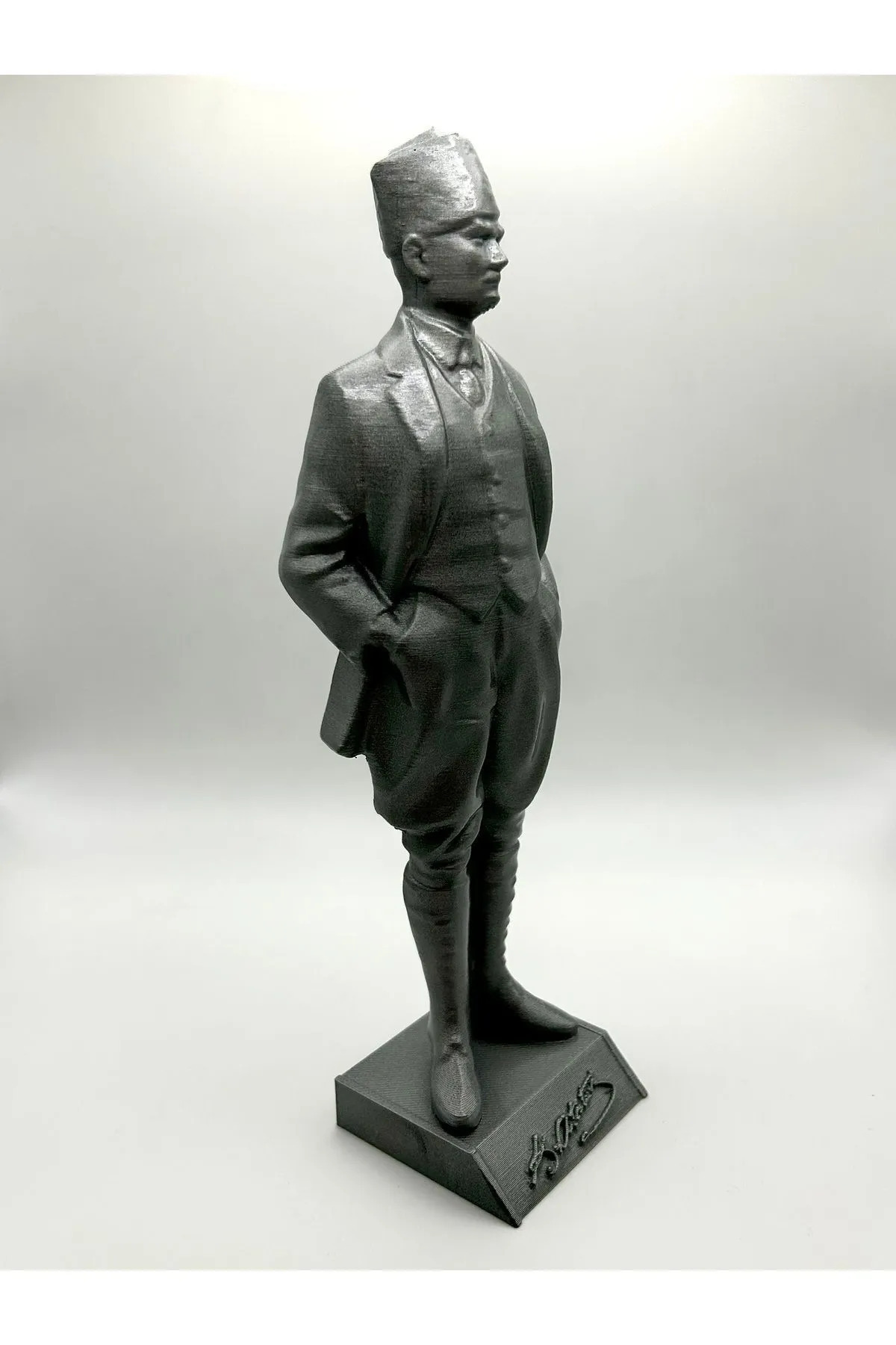 Busto de Ataturk 20 cm - Figura escultura impresa en 3D (se puede escribir el nombre)