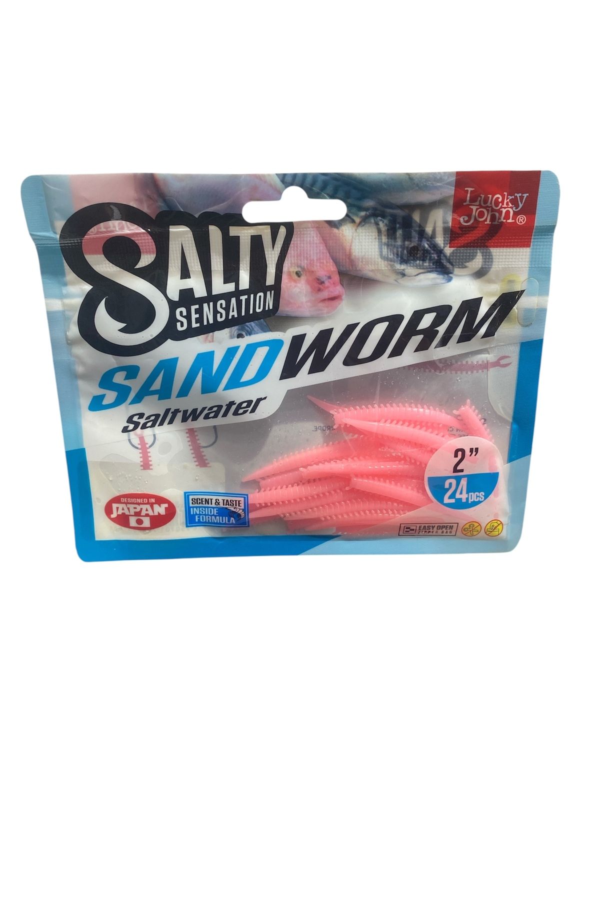 LUCKY JOHN Salty Sandworm Saltwater 2" 24 Adet
