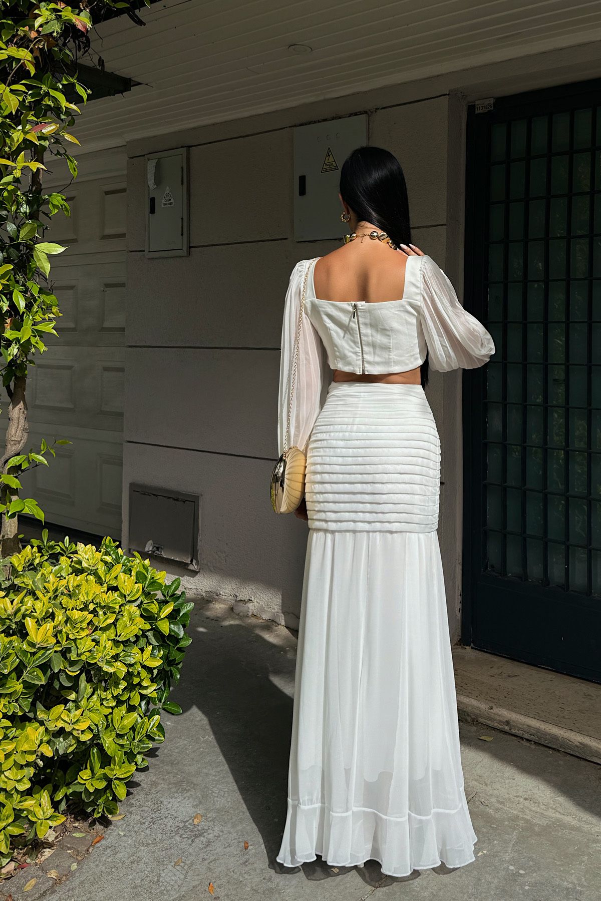 Seda Yalçın Atelier-White Pinterest Custom Monaco Skirt 3