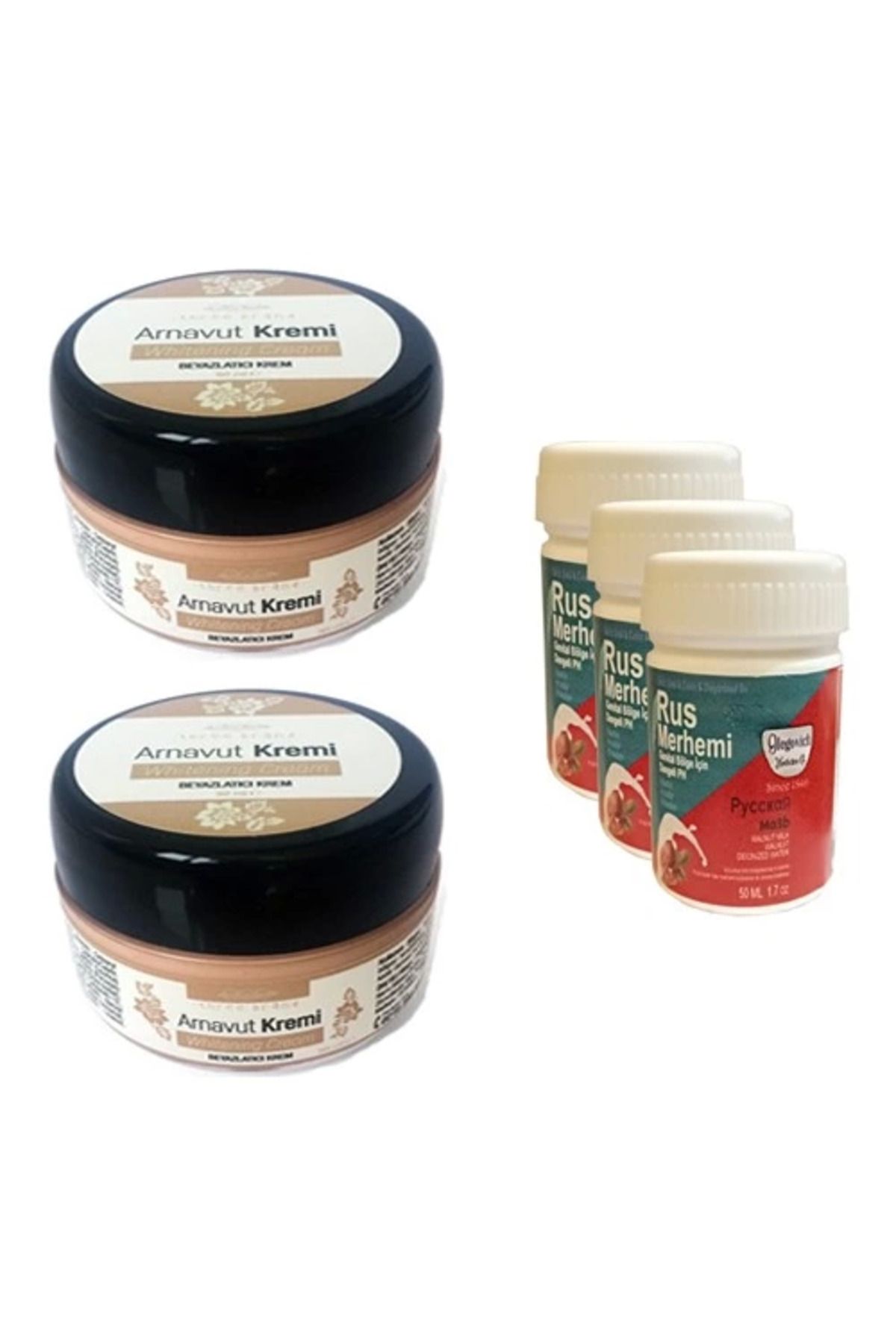 hayalimsah Three Brand Arnavut Kremi 2 Adet + Rus Merhemi 50 ml 3 Adet