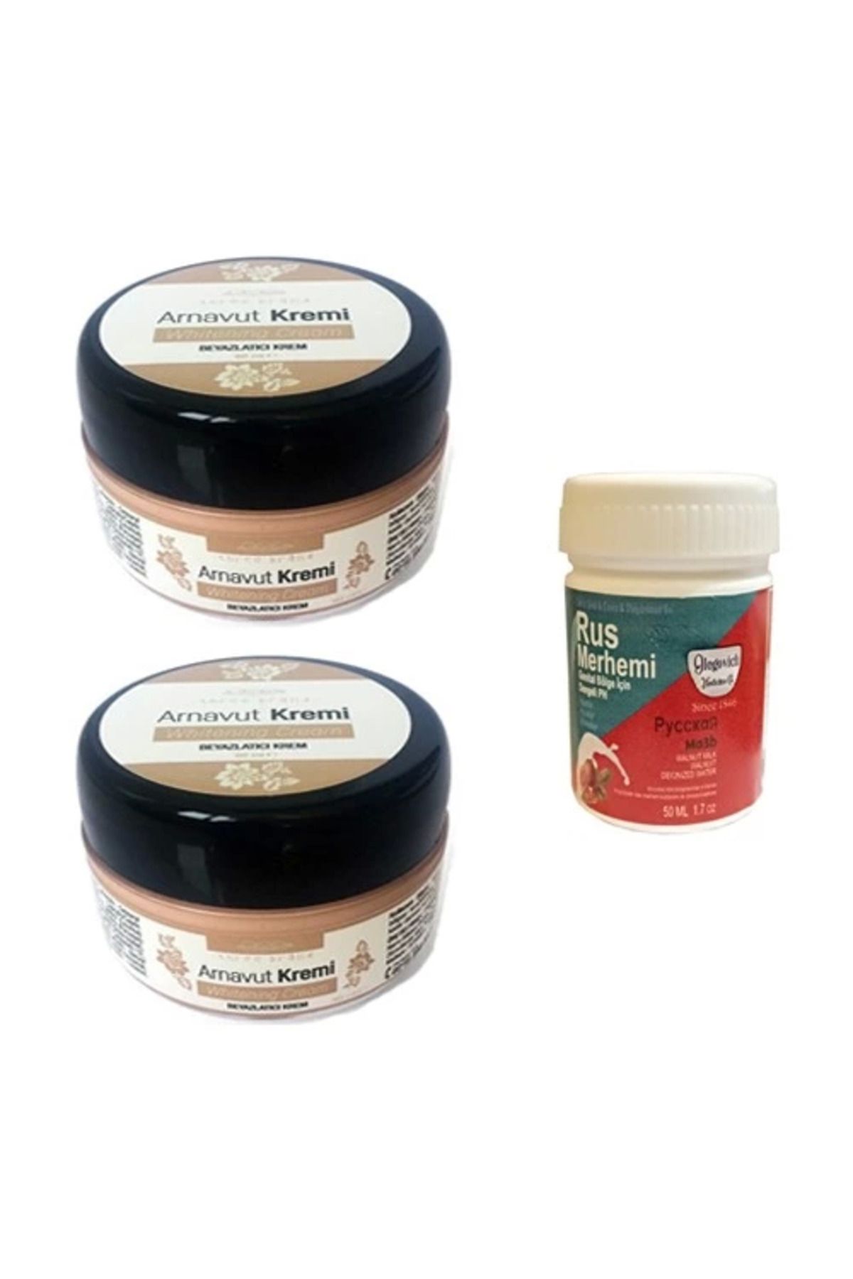 hayalimsah Three Brand Arnavut Kremi 2 Adet + Rus Merhemi 50 ml 1 Adet