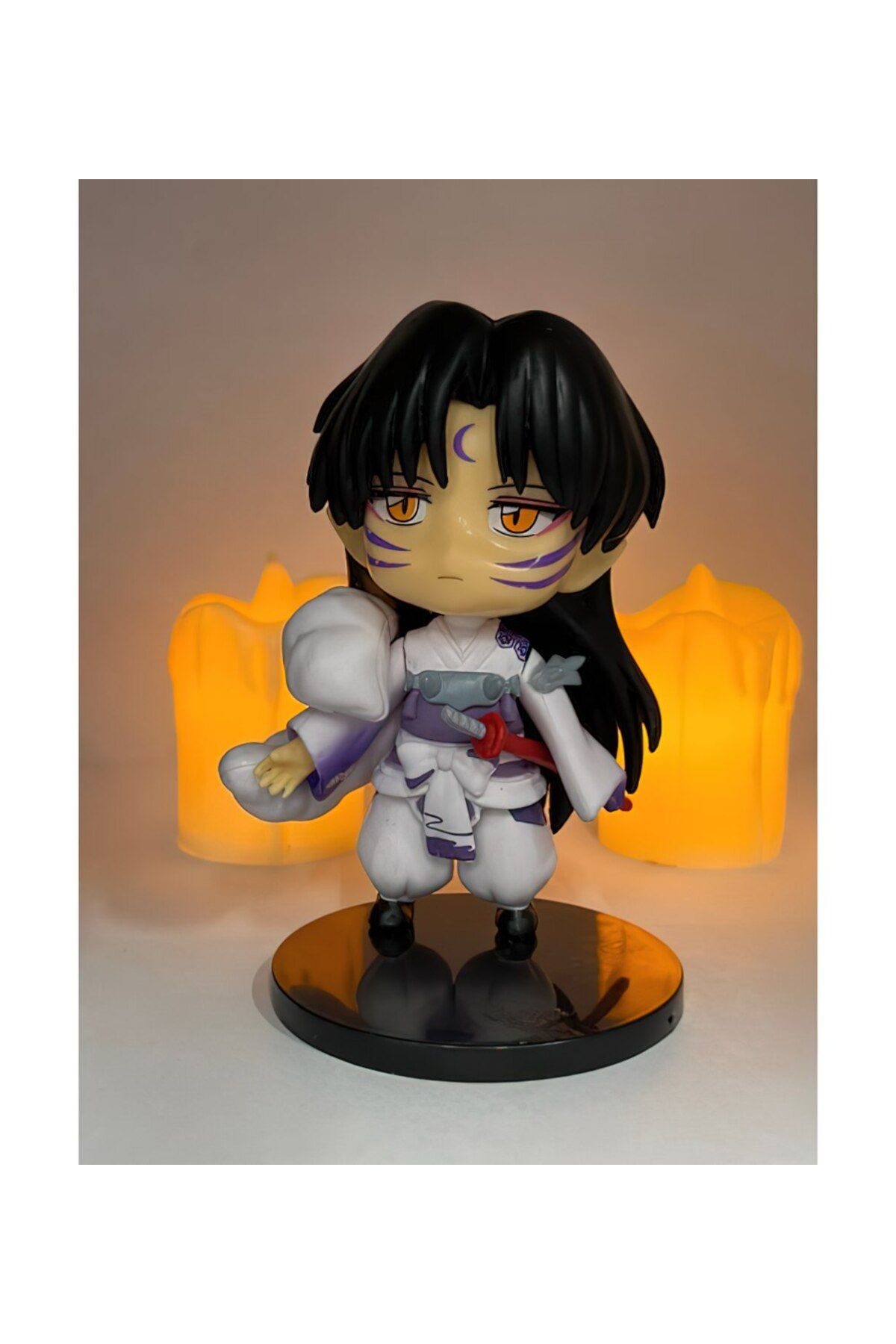 FG KONNİCHİWA Inuyasha Anime figürü Higurashi Kagome Miroku sesshouaction 7 cm Karakter Figür Oyuncak Biblo
