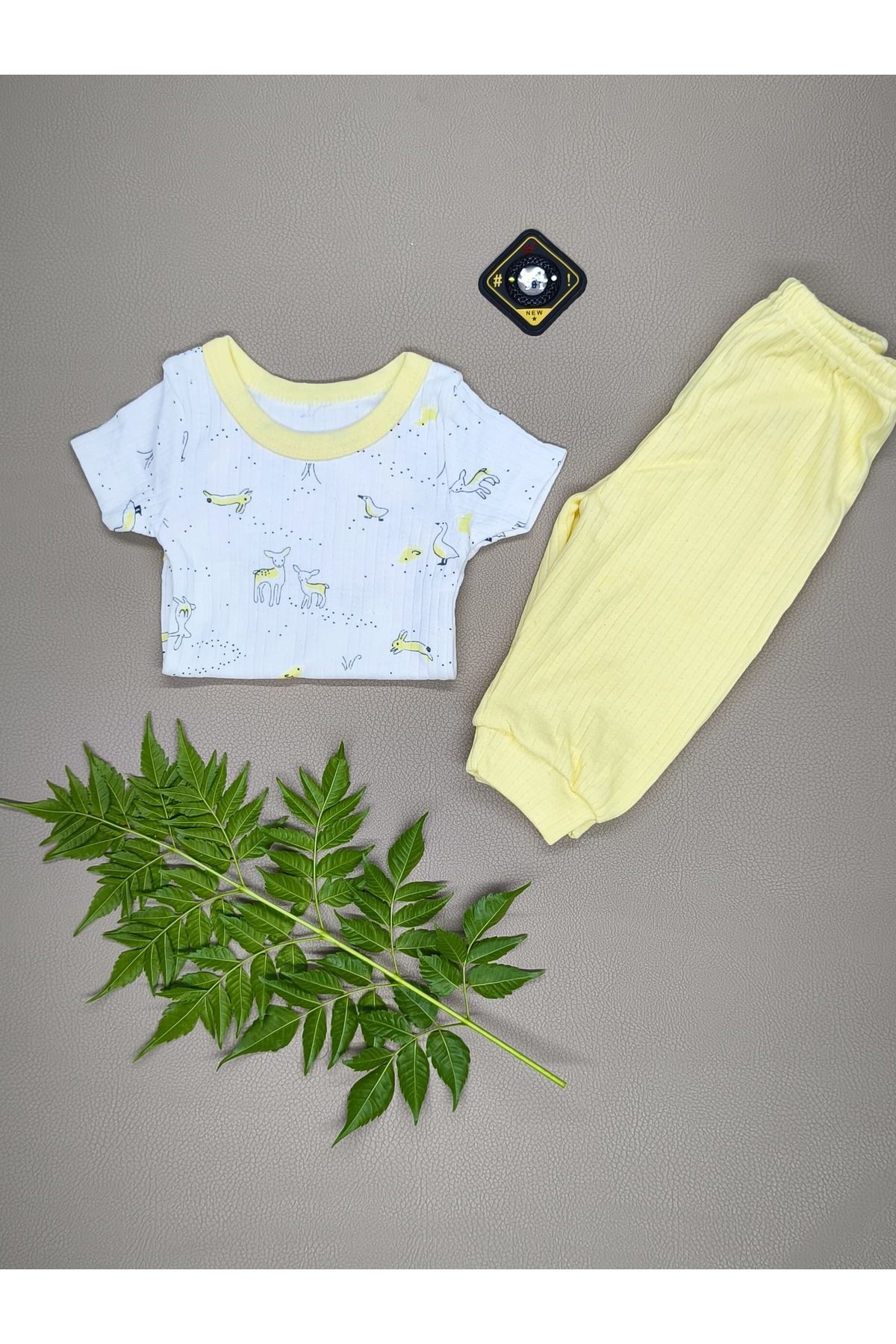 vieso BEBEK ÇITÇITLI BODY VE ALT PİJAMA TAKIM