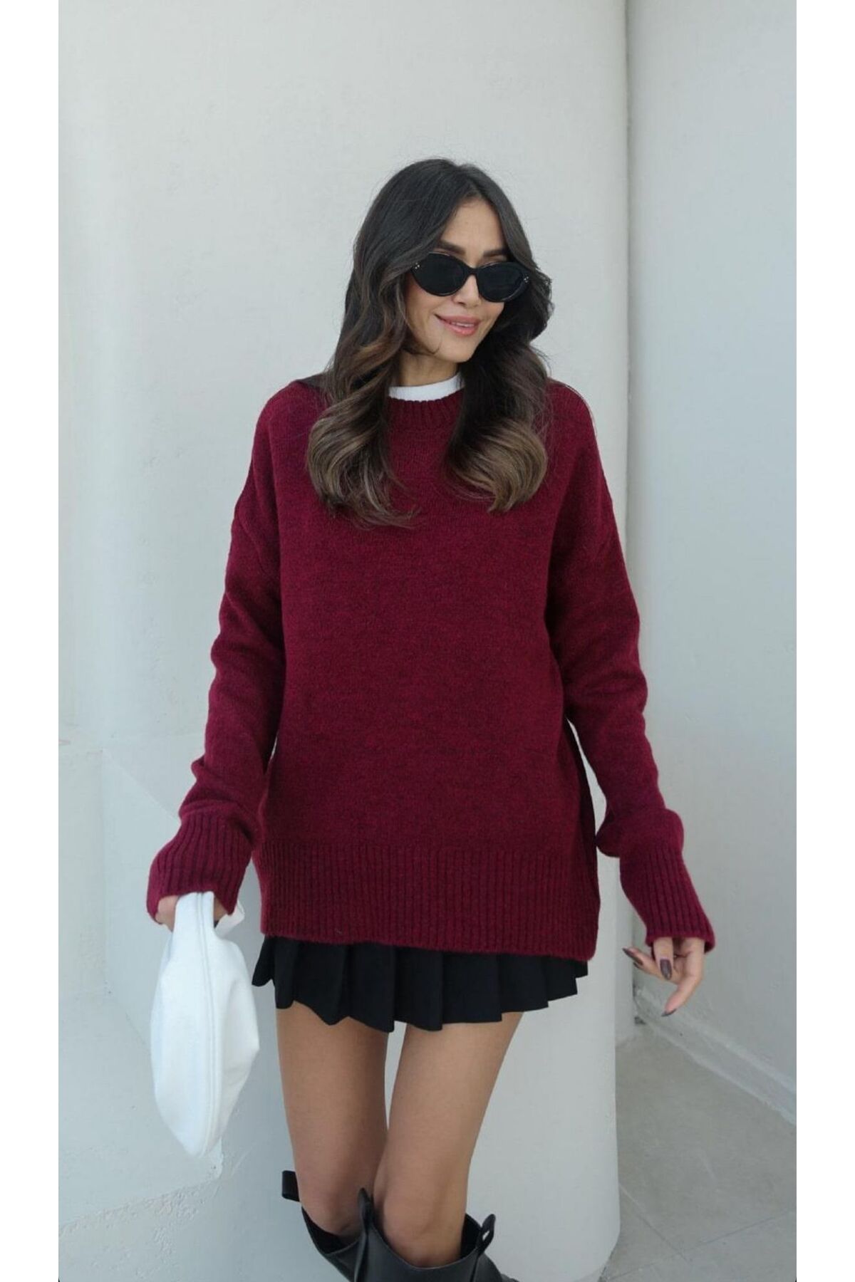 MODA BORDO KAZAK