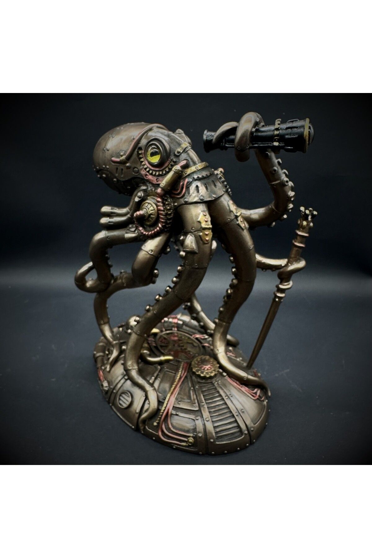 AresAltes Çılgın Ahtapot Biblo Steampunk Dekor
