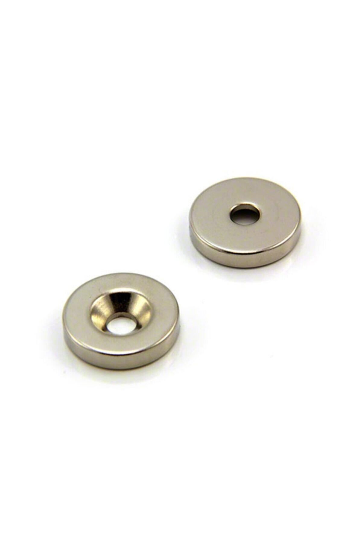 Elioure 12mm X 7/3,5mm X 3mm Havşa Delikli Güçlü Neodyum Mıknatıs 20'li paket