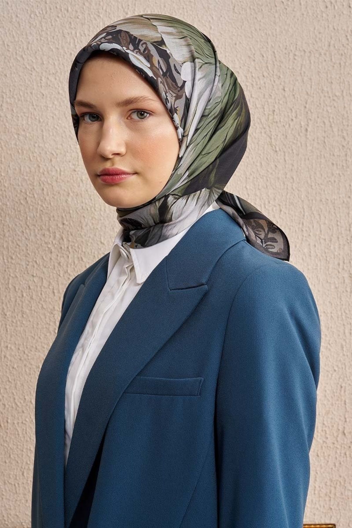 ED Scarf NEFTİ ED Scarf Vision Art Collaction Mirage Eşarp