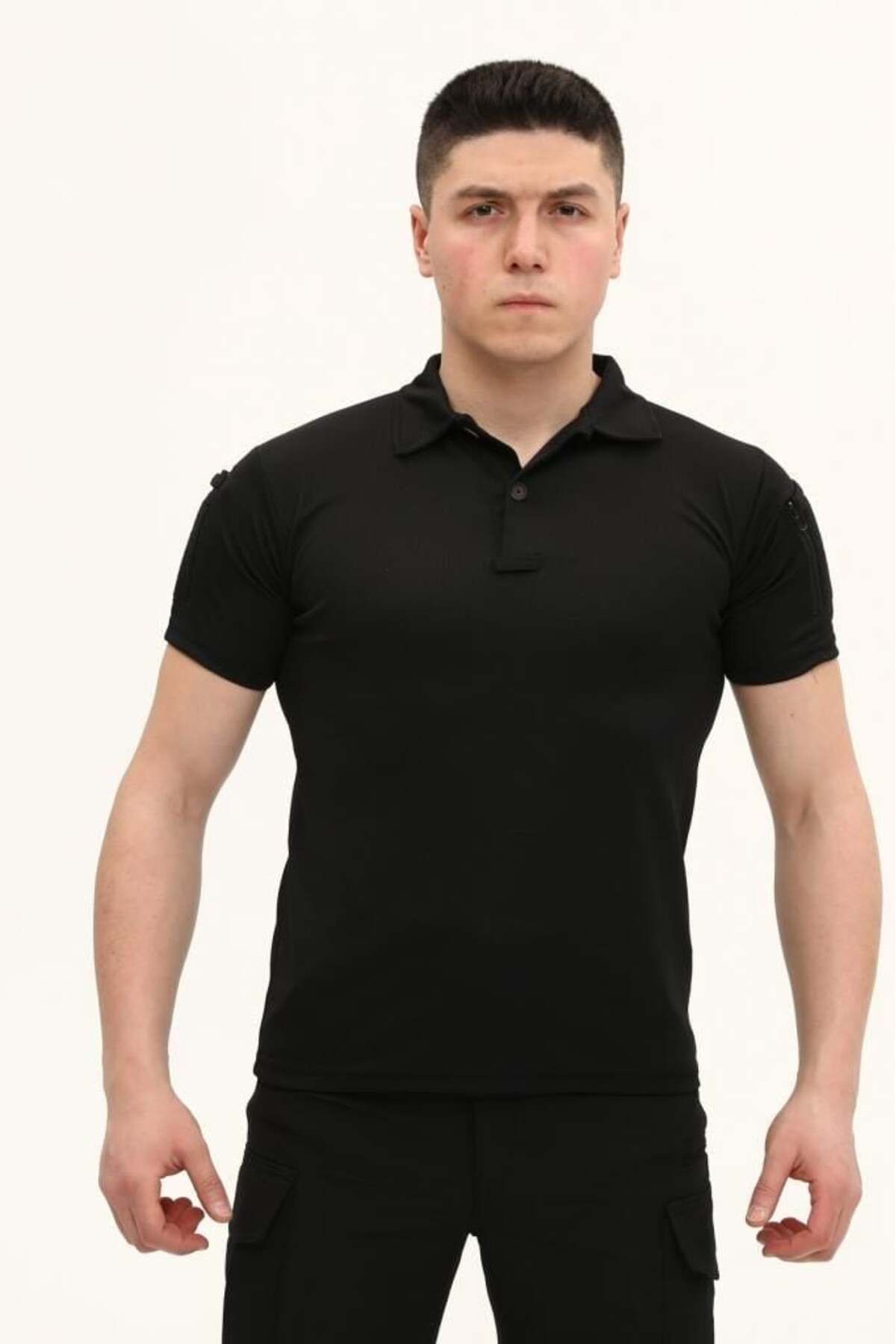 NNero Regular Fit Polo Yaka Kısa Kollu Erkek Tişört Taktik