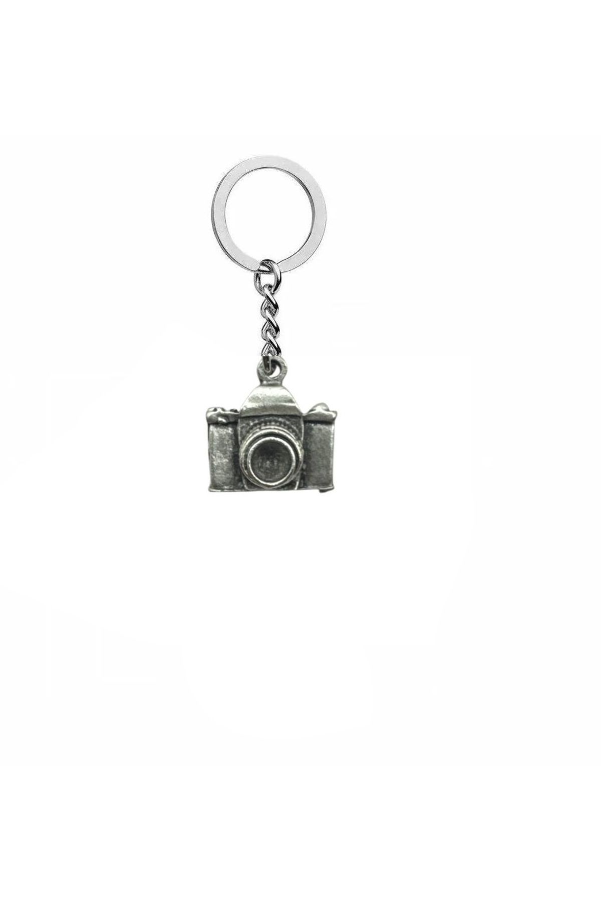 Herşey Nota Shutter Moment – Fotoğraf Makinesi Figürlü Unisex Metal Anahtarlık