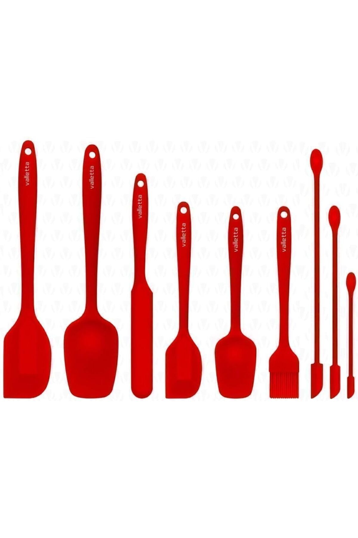 salesalbutik VLT1172 DRONGO 9'LU SPATULA SET KIRMIZI