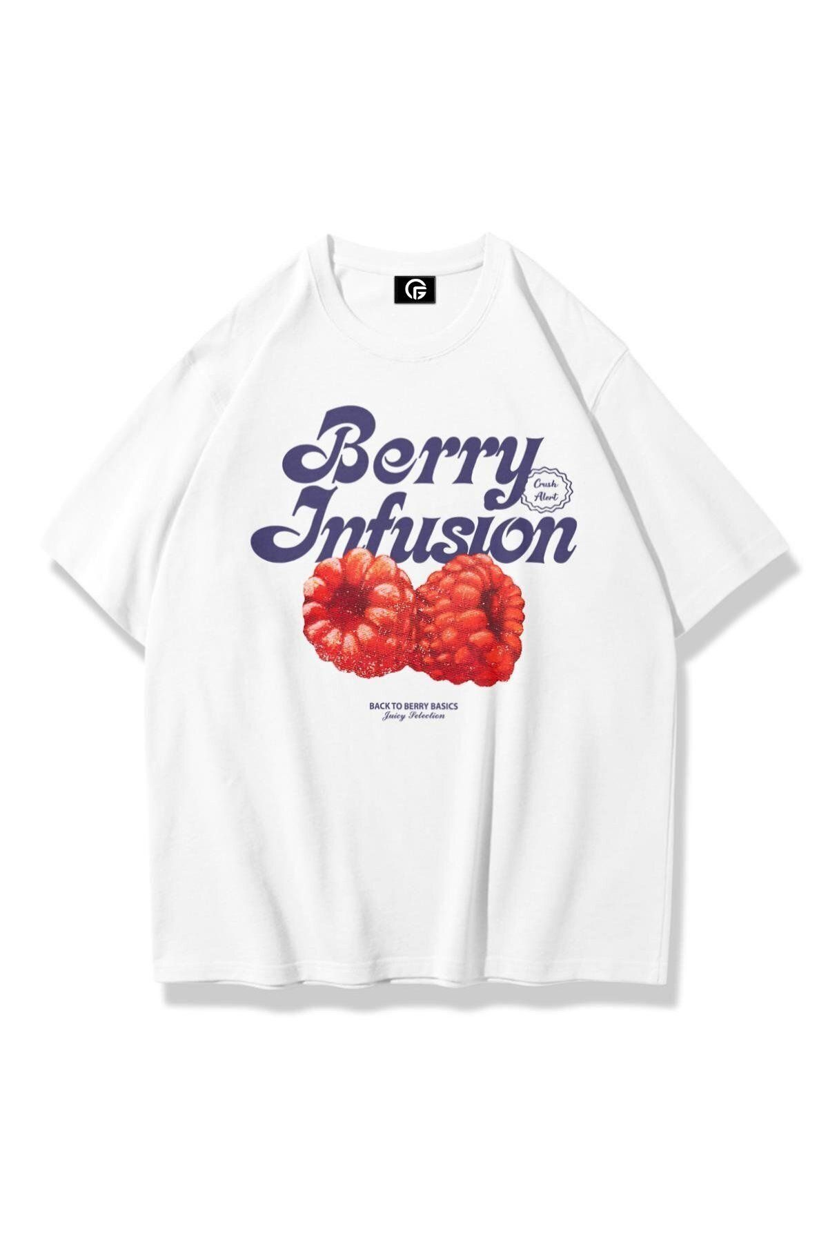 Gofeel Kadın Berry Infusion Tshirt Beyaz