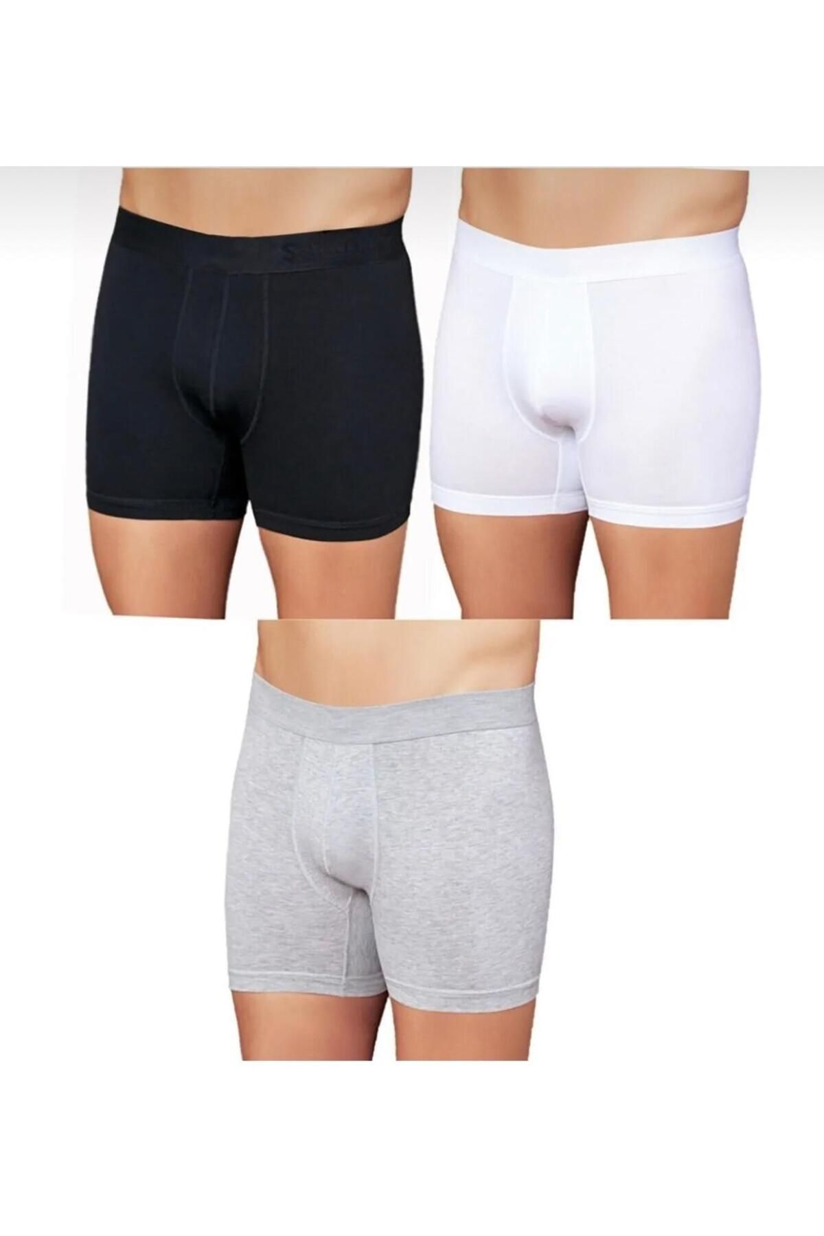 Şahinler ***** Şahinler, 3'lü Paket Erkek Penye Likralı Boxer Short