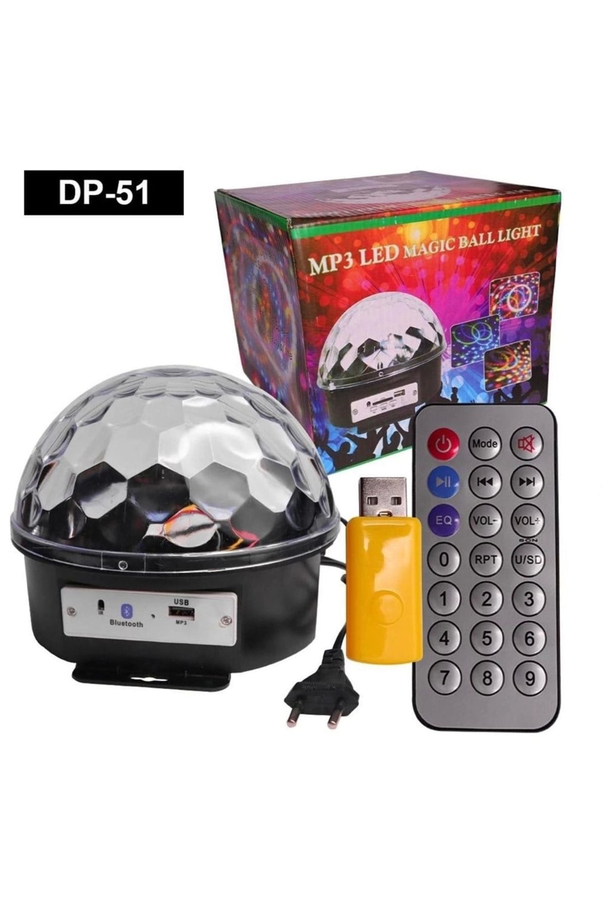 shop Uzaktan Kumandalı Müzikli Dönerli Disko Topu Bluetooth Sese Duyarlı