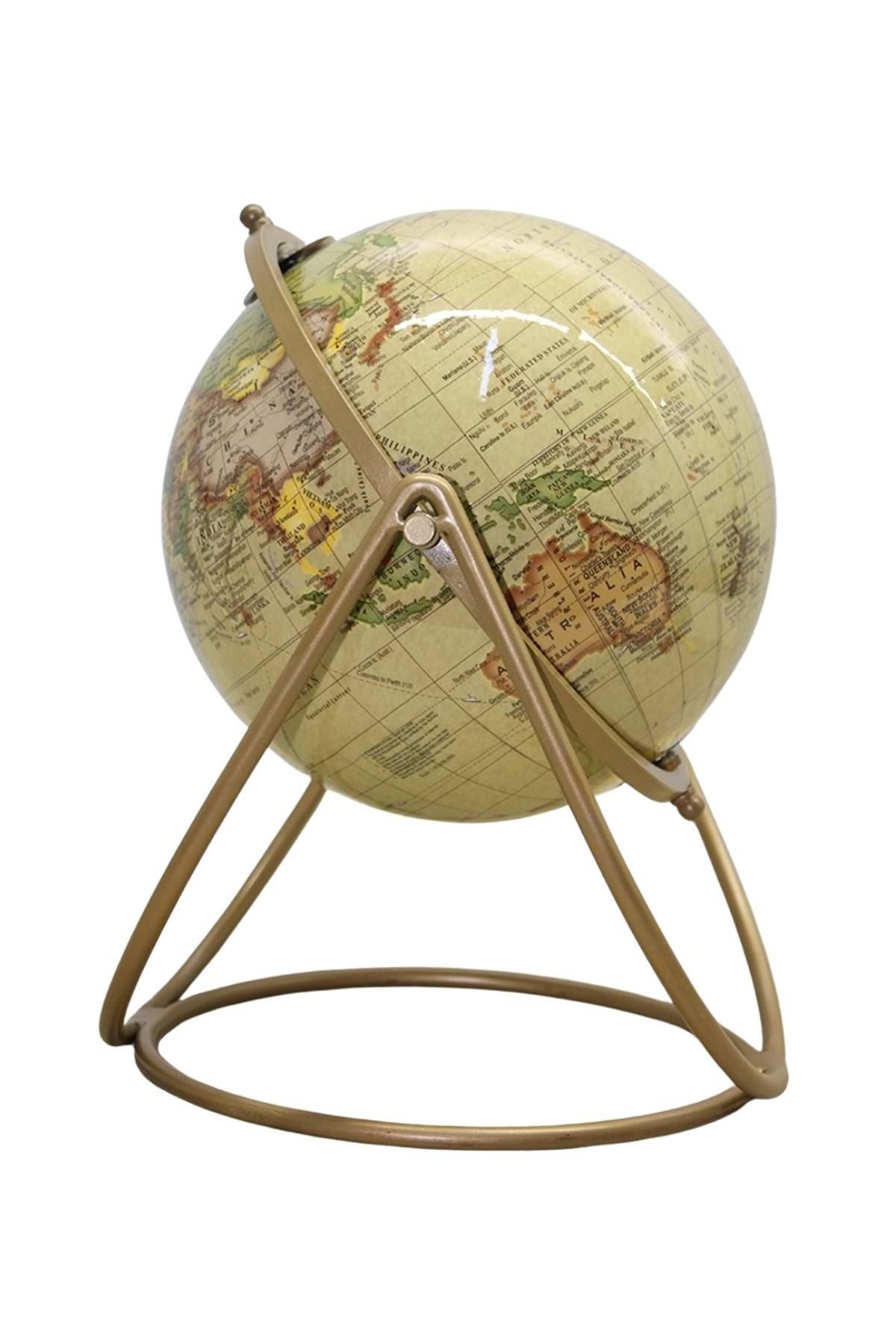 Dünyadan Hediyeler Dünya Küre Stantlı Dekoratif Döner World Globe Sl586-C 30cm