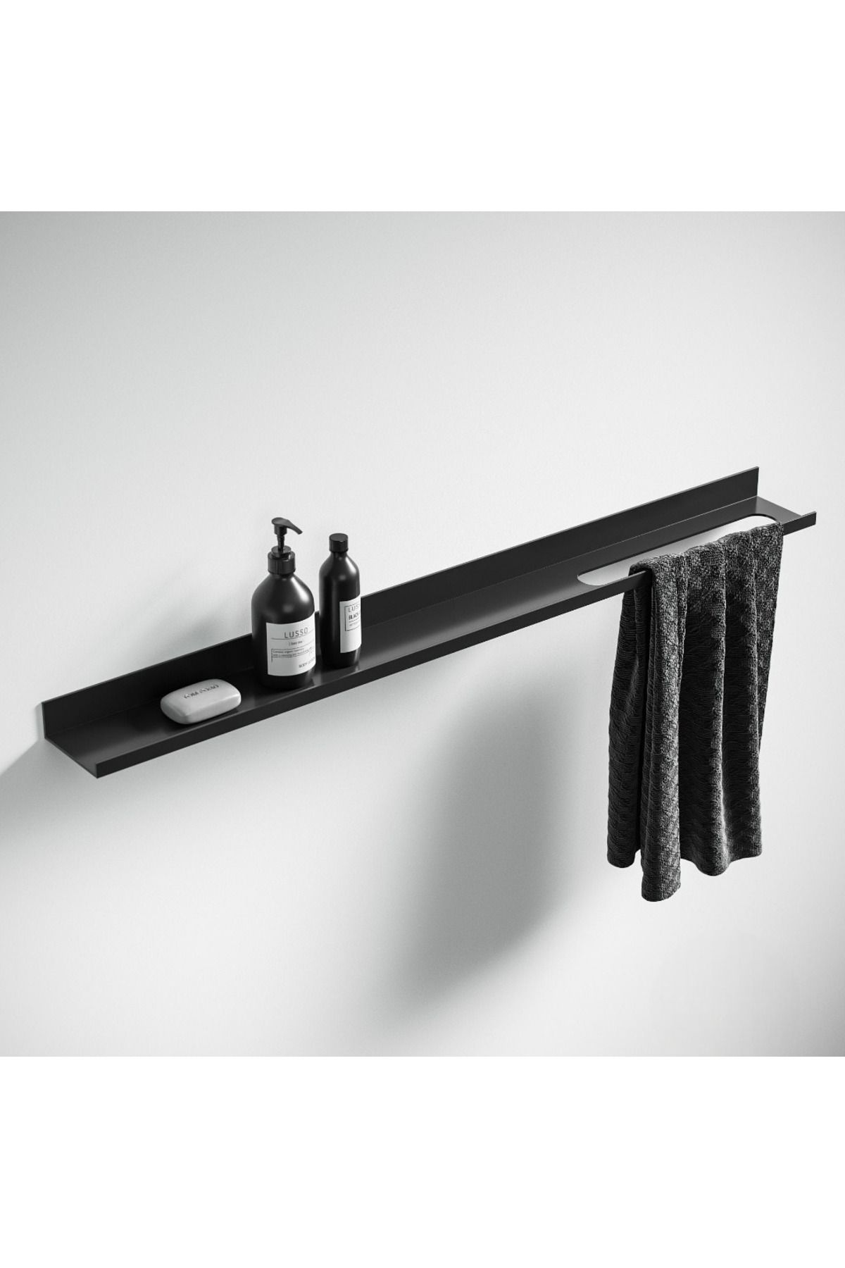 Create Handle Create&Handle 60 cm Mat Siyah Metal Duvar Rafı – Şık, Dayanıklı ve Fonksiyonel Tasarım