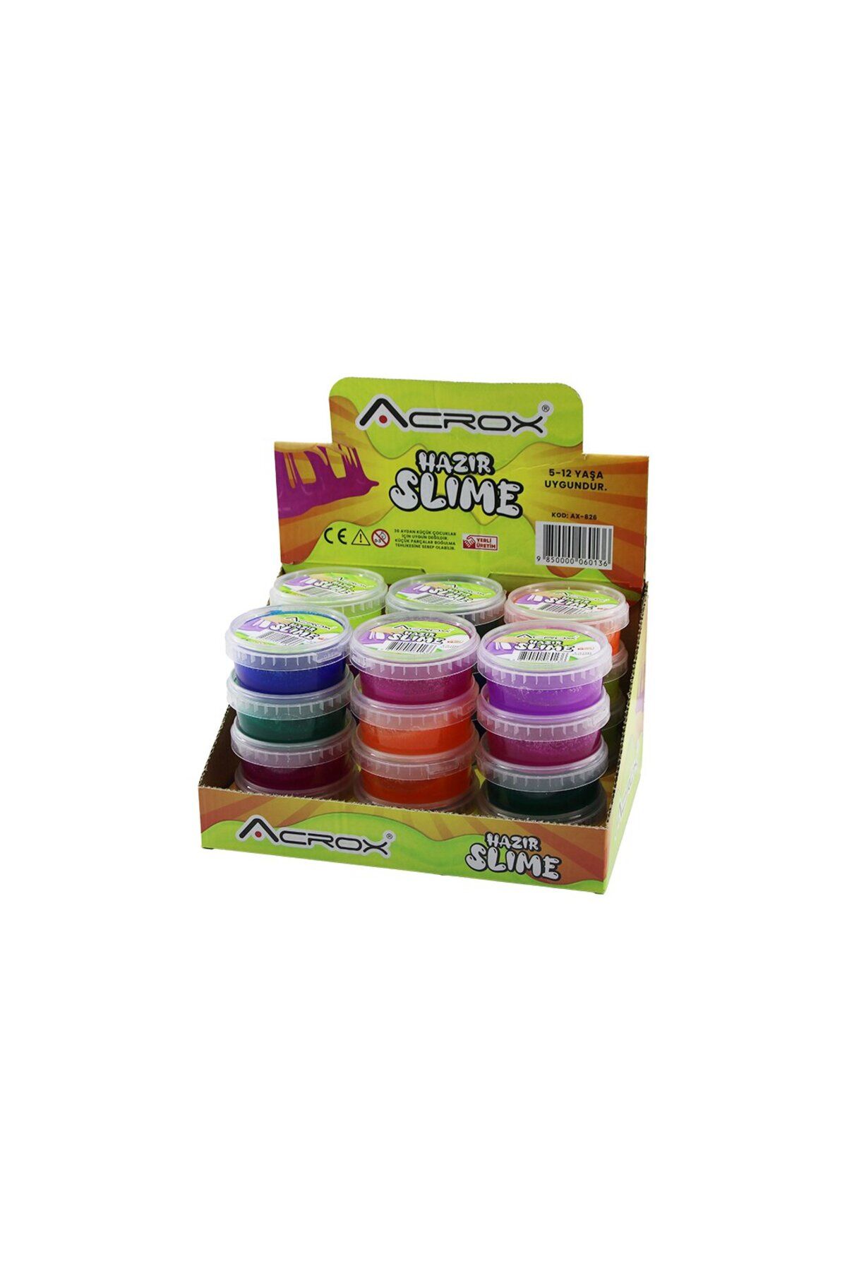 salesalbutik HAZIR SLİME OYUN JELİ RENKLİ BRÜT:134GR 5-12 YAŞ