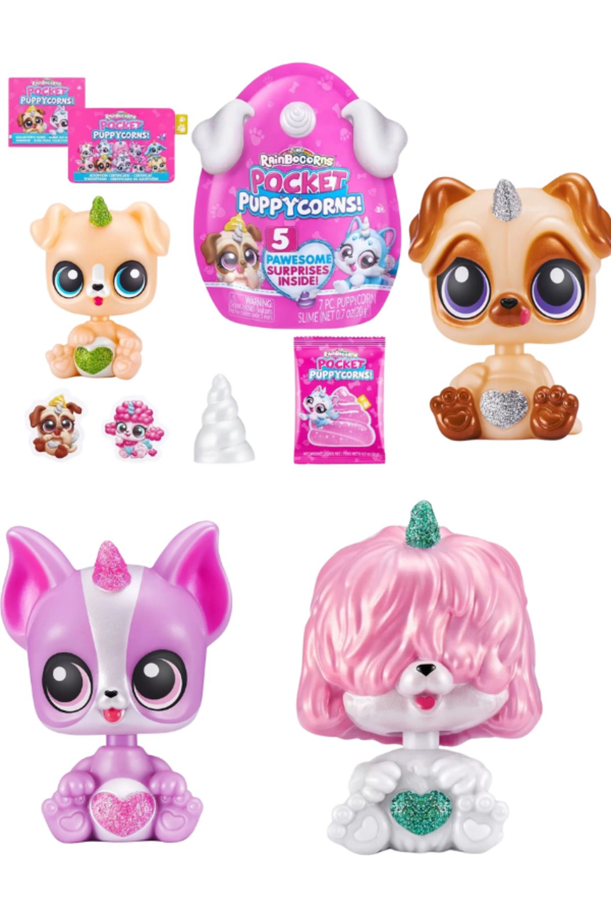 Muhcu Home Pakette Slime Çıkartmalar Kalemlik 5 Patili Sürpriz var! Sürpriz Oyuncaklar Kawaii Mini Oyuncaklar