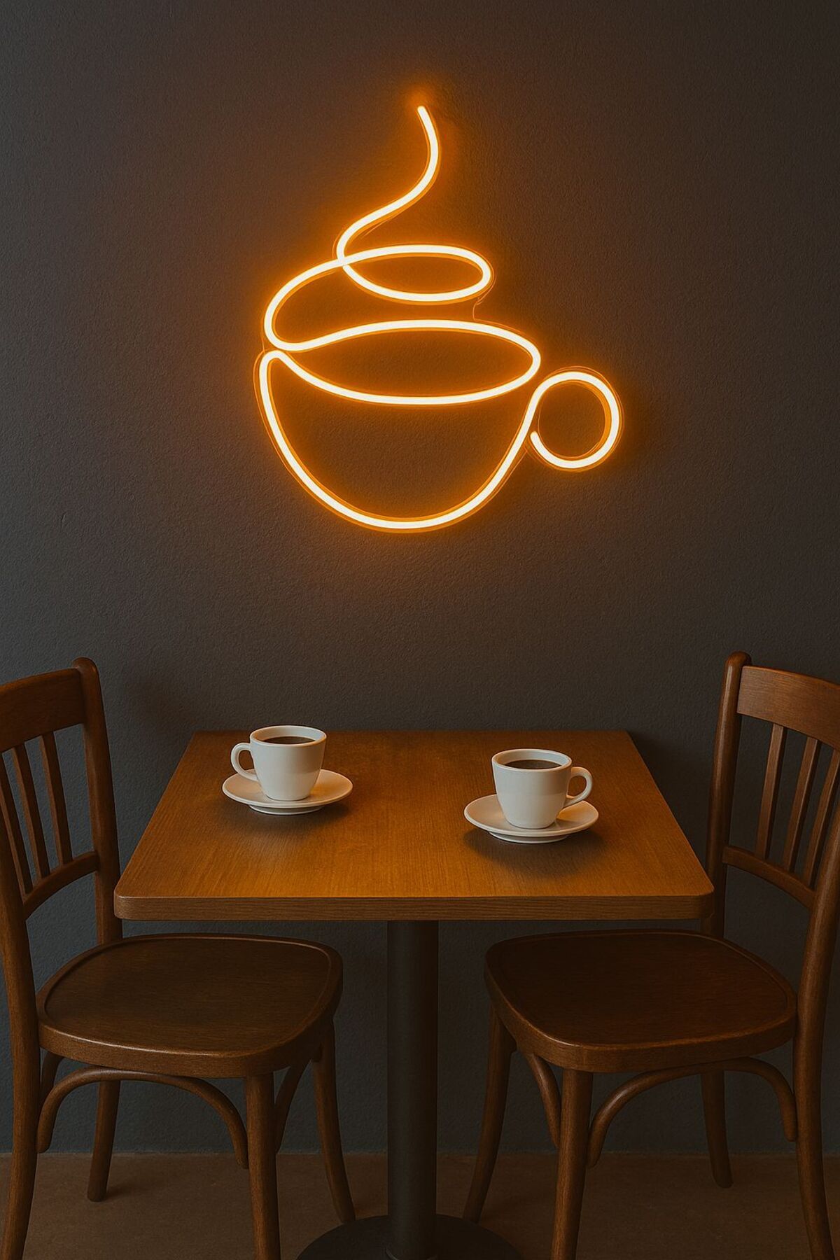 Store Kahve Dekor Neon