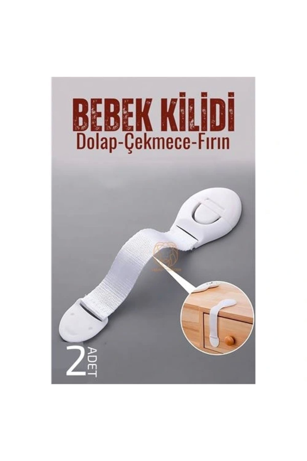 shopwave 18 Cm Çocuk Dolap ve Çekmece Kilidi 2 Adet