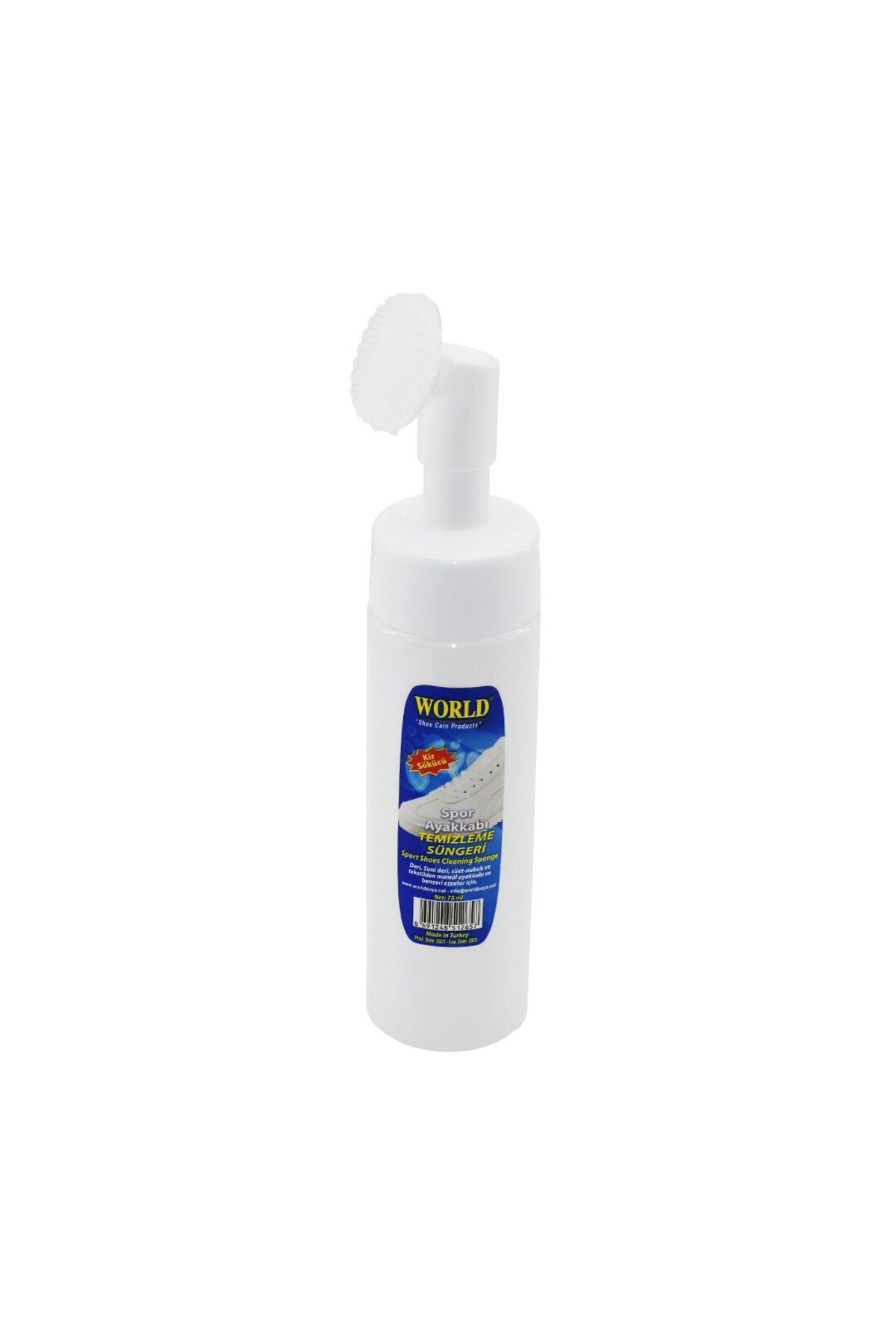 salesalbutik SİLİKON FIRÇA BAŞLIKLI - POMPALI SPOR AYAKKABI TEMİZLEME KÖPÜK 200ML