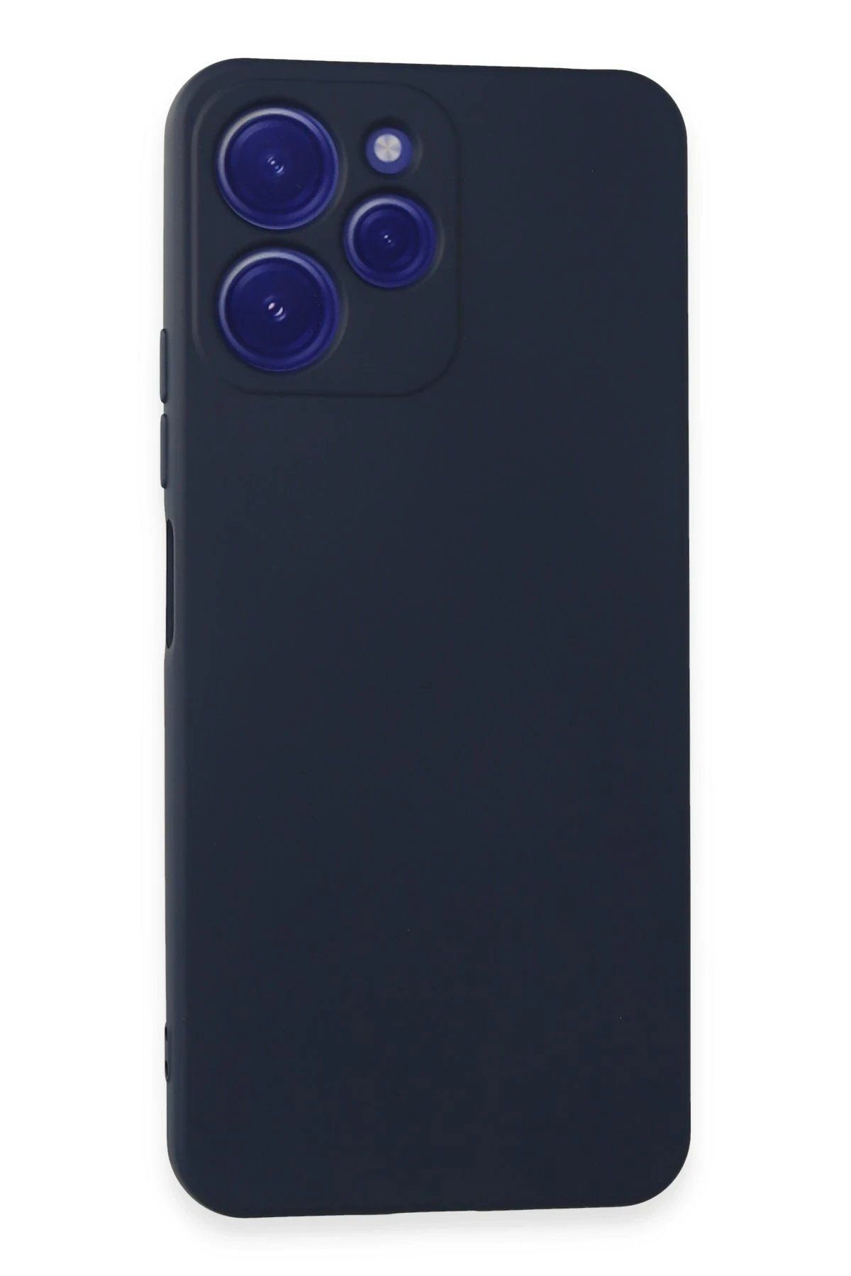 Toptan Bulurum Newface Xiaomi Redmi 12 Kılıf Nano içi Kadife Silikon - Lacivert