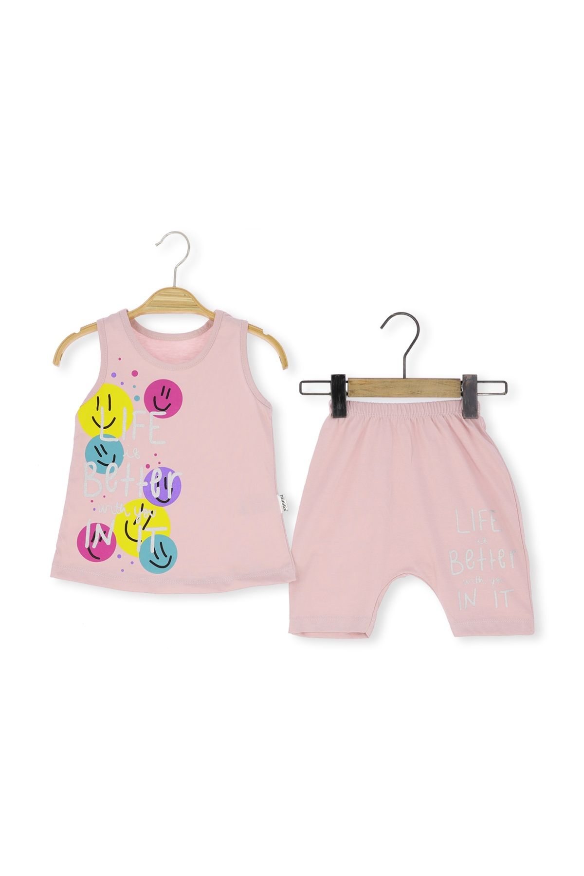 Oyo Store Gülen Yüzler Bebek Şortlu Takım – 9-24 Ay