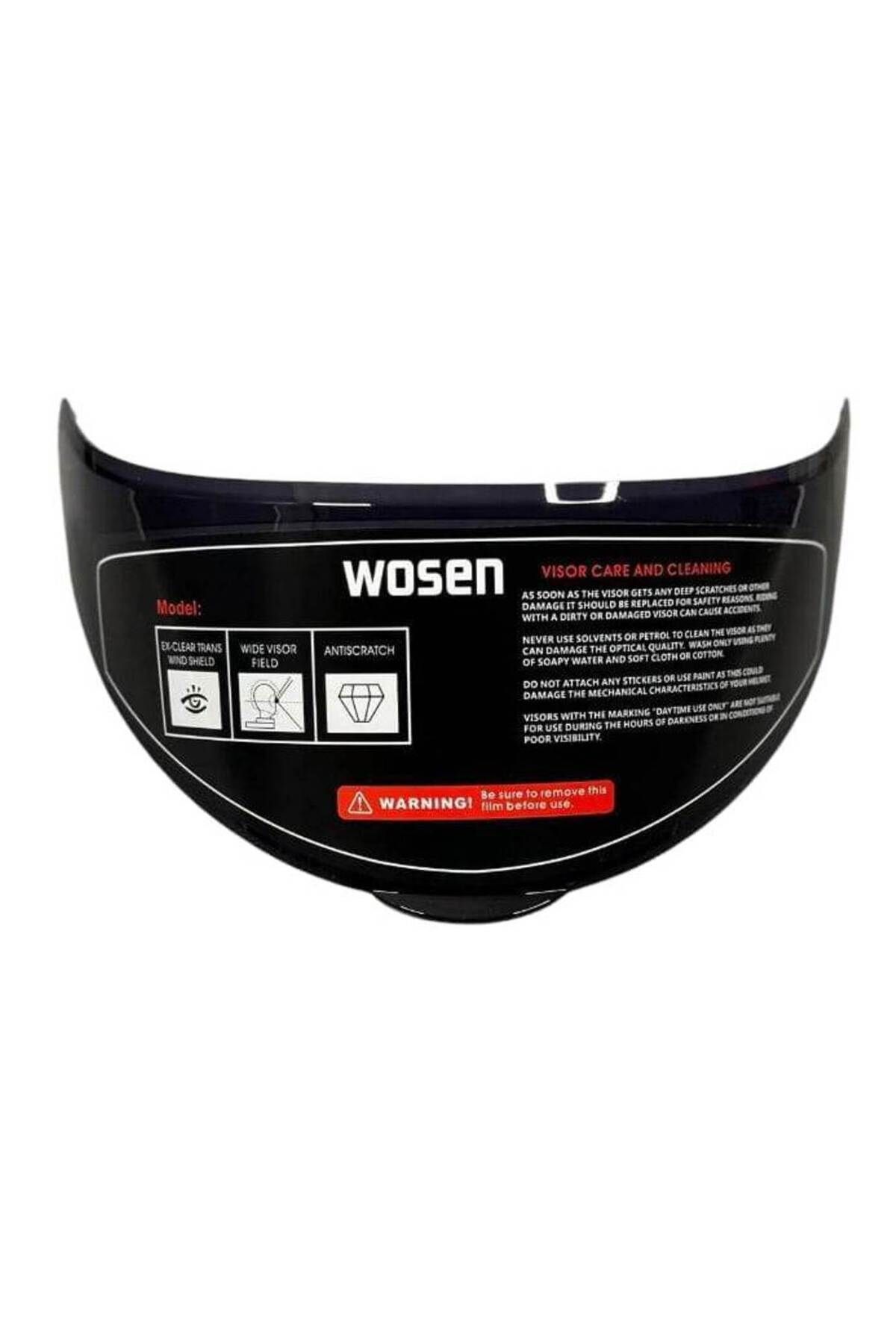 WOSEN WS-202 Smoke Vizör siyah camlı