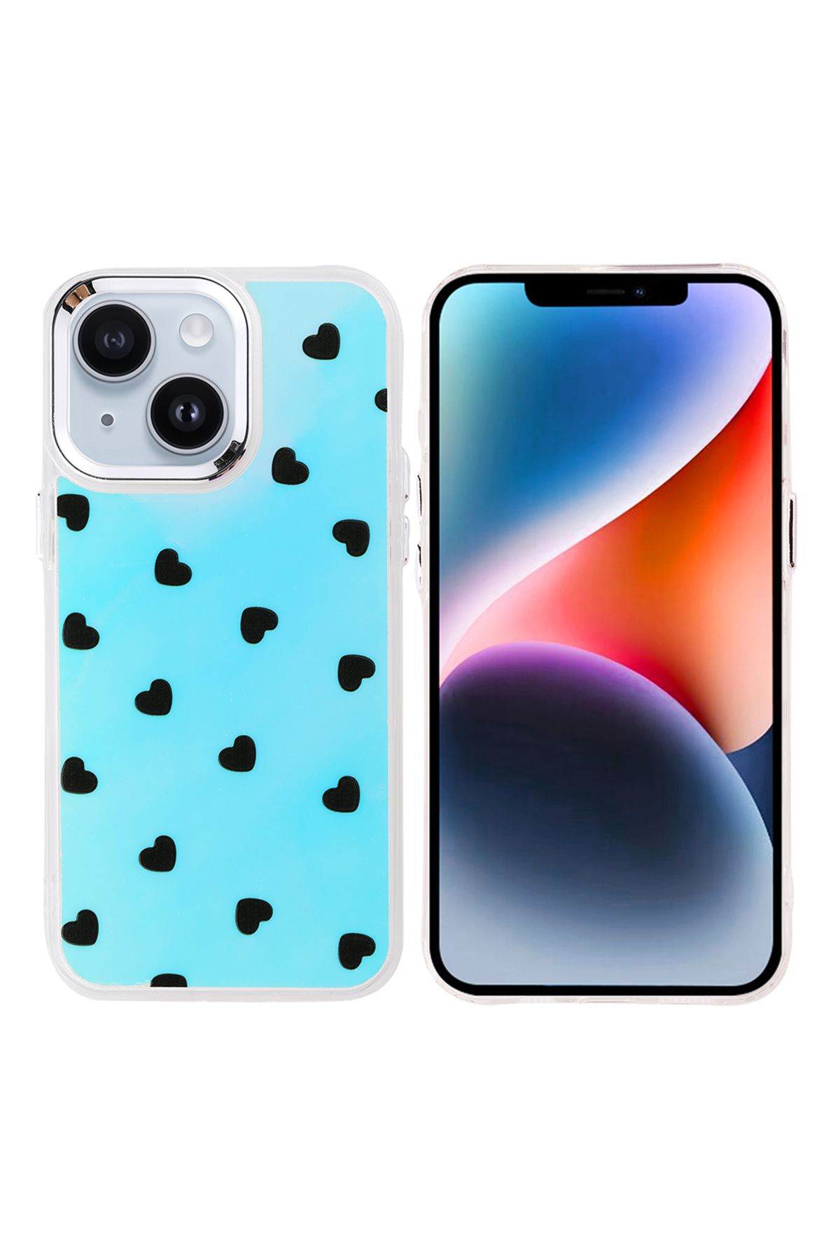 Teleplus iPhone 14 Kılıf Hadra Lüx Desenli Kapak