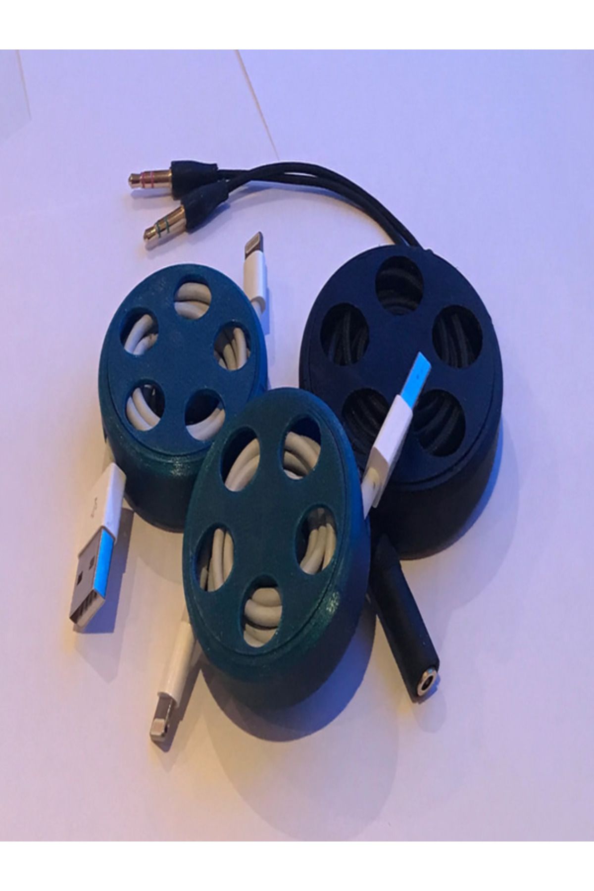 Vaykast USB Kablo Makarası Organizer 2 Adet