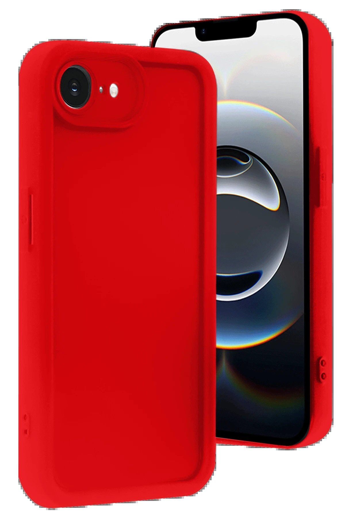 CepteToptan Newface iPhone 16E Kılıf Viera Silikon - Kırmızı