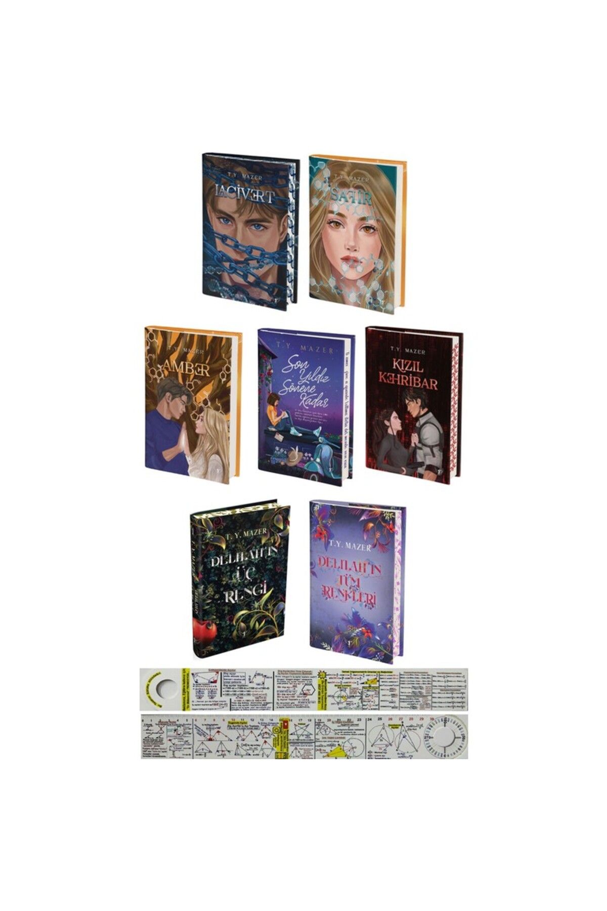 Artemis Yayınları Safir - Lacivert - Amber - Kızıl Kehribar - T. Y. Mazer - Ciltli - Matematik Öğreten Ayraç