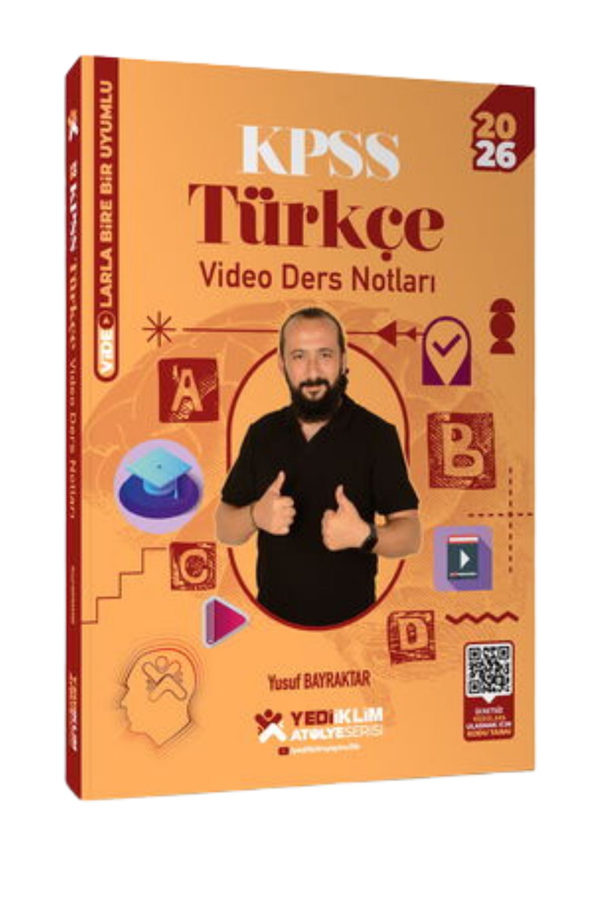 Yediiklim Yayınları 2026 KPSS Genel Yetenek Atölye Serisi Türkçe Video Ders Notları-Yusuf Bayraktar-YEP YENİ