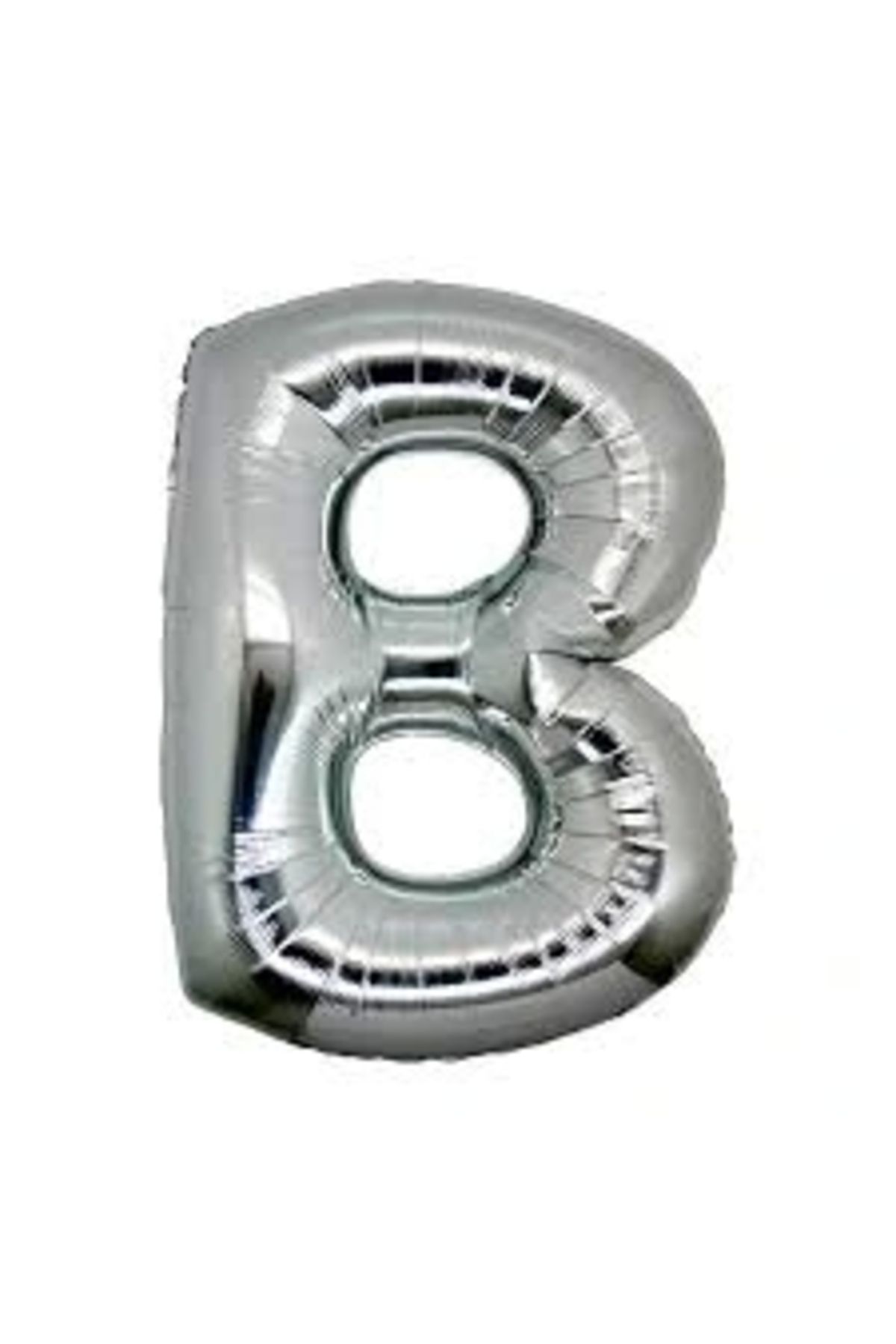 shopwave B Harf Folyo Balon Gümüş Renk 40 inç (5047)