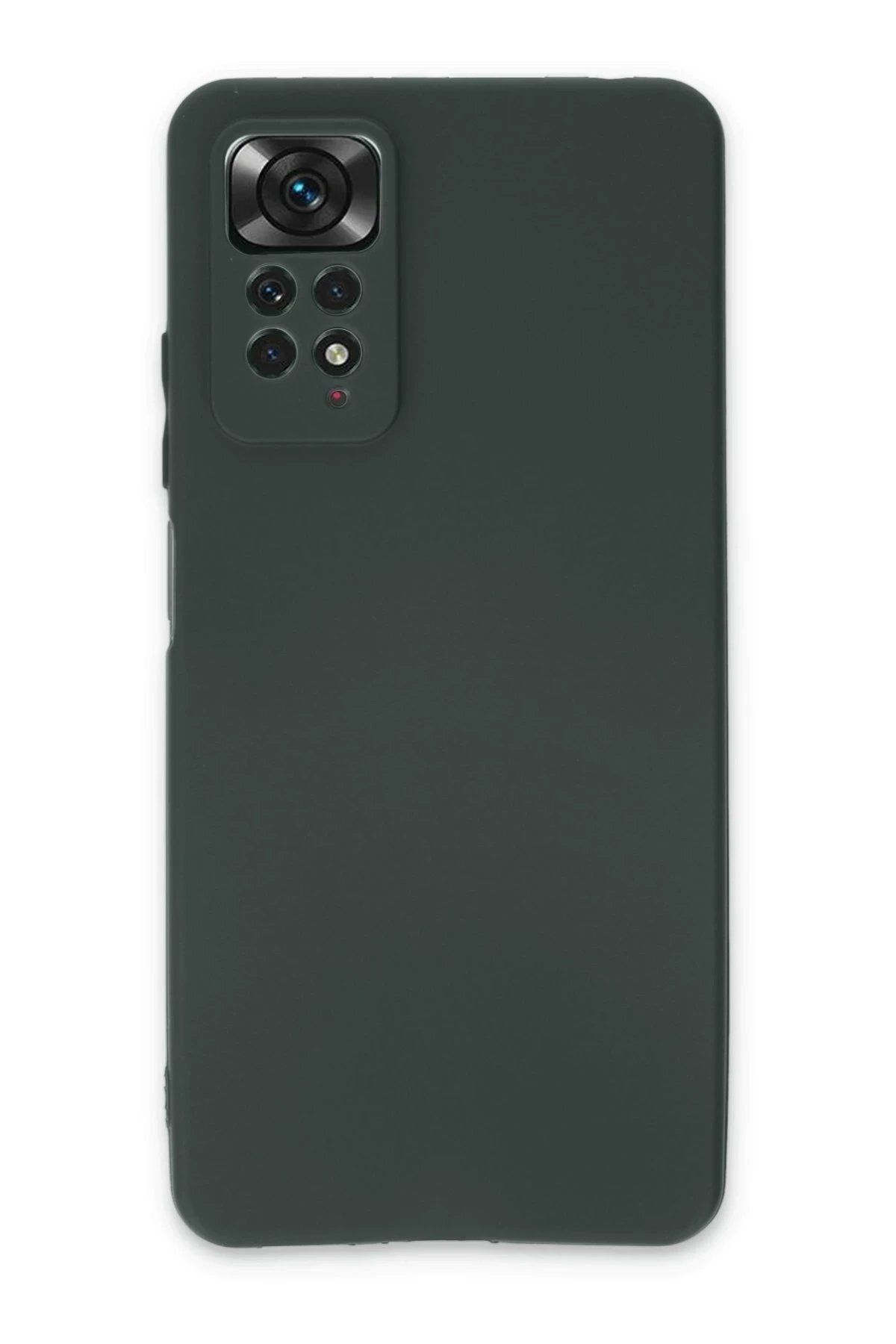 CepteToptan Newface Xiaomi Redmi Note 11 Pro Kılıf First Silikon - Koyu Yeşil