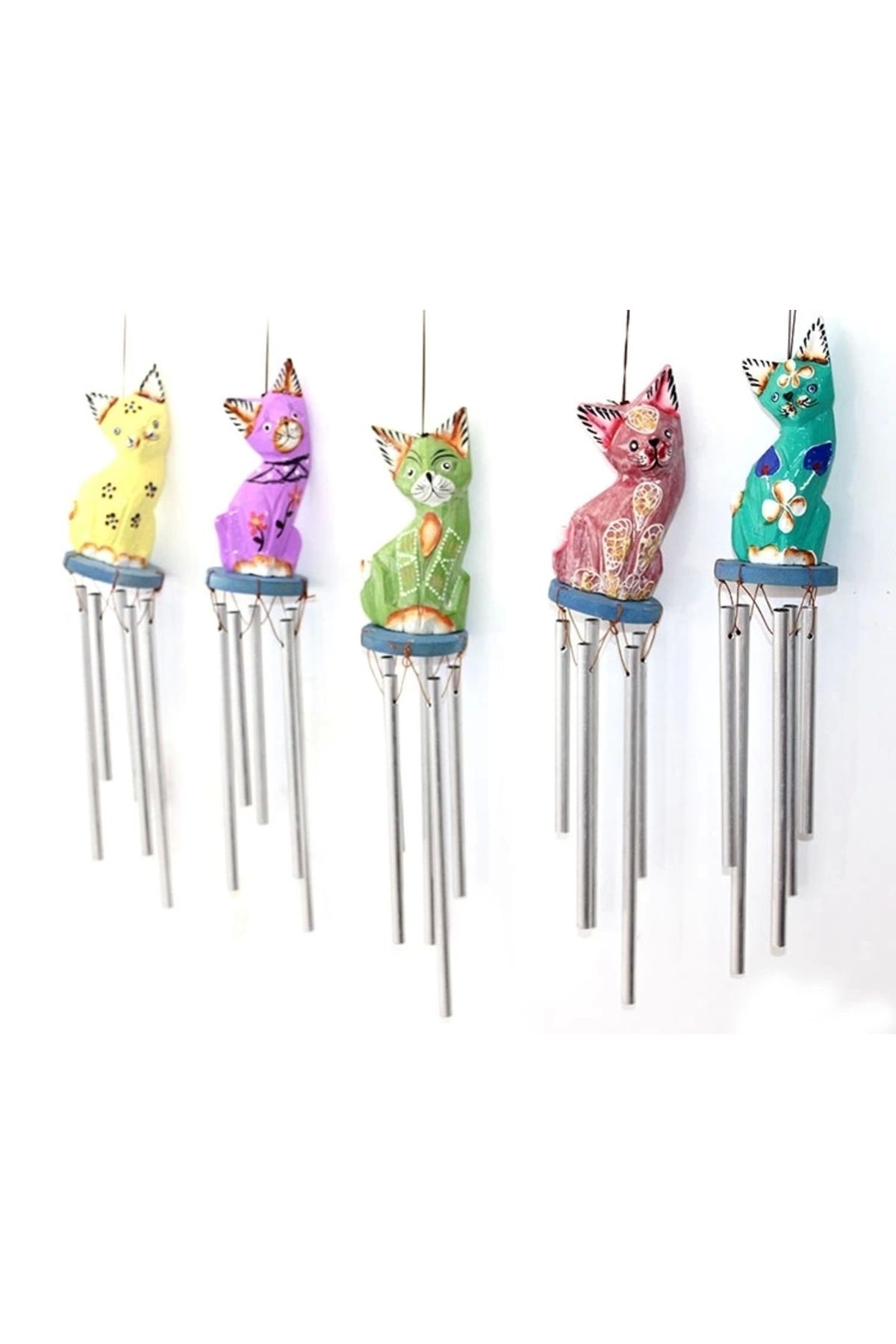 shop Üstü Ahşap Altı Metal Rüzgar Çanı Namı-1