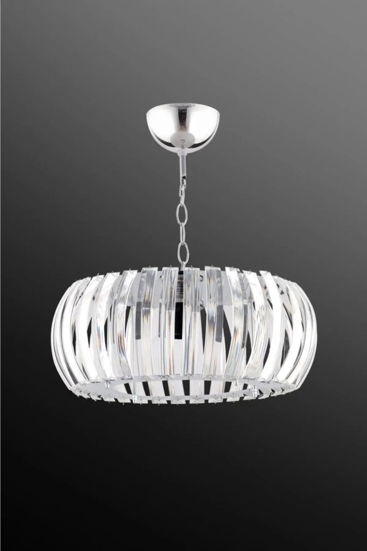 XİGENON Diamora Gold Kristal parlak taşlı yuvarlak şık tasarımlı avize