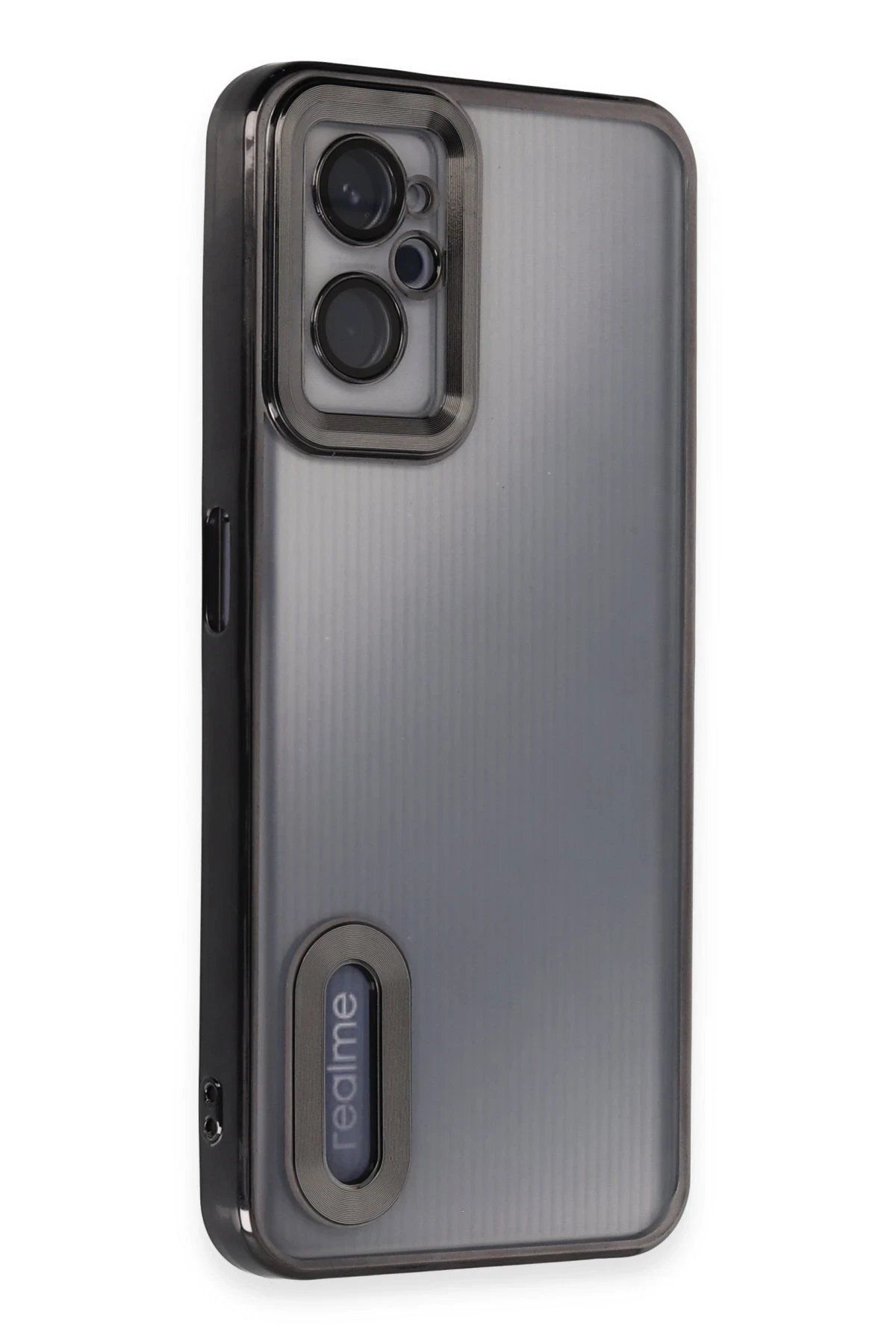 nerede bulurum Newface Realme 9i 4G Kılıf Slot Silikon - Siyah