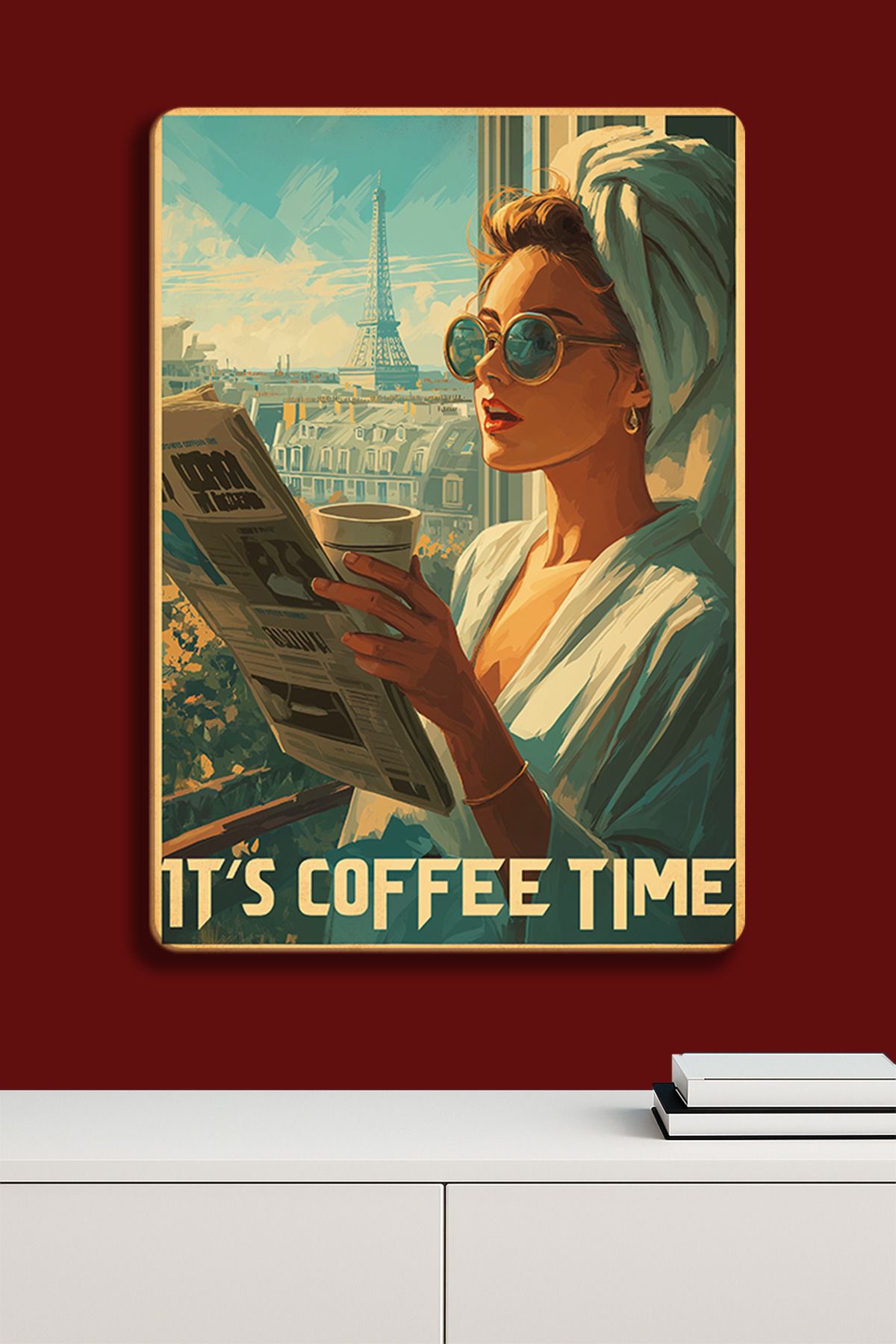 SPLASH Coffe Time Paris - Metal Poster